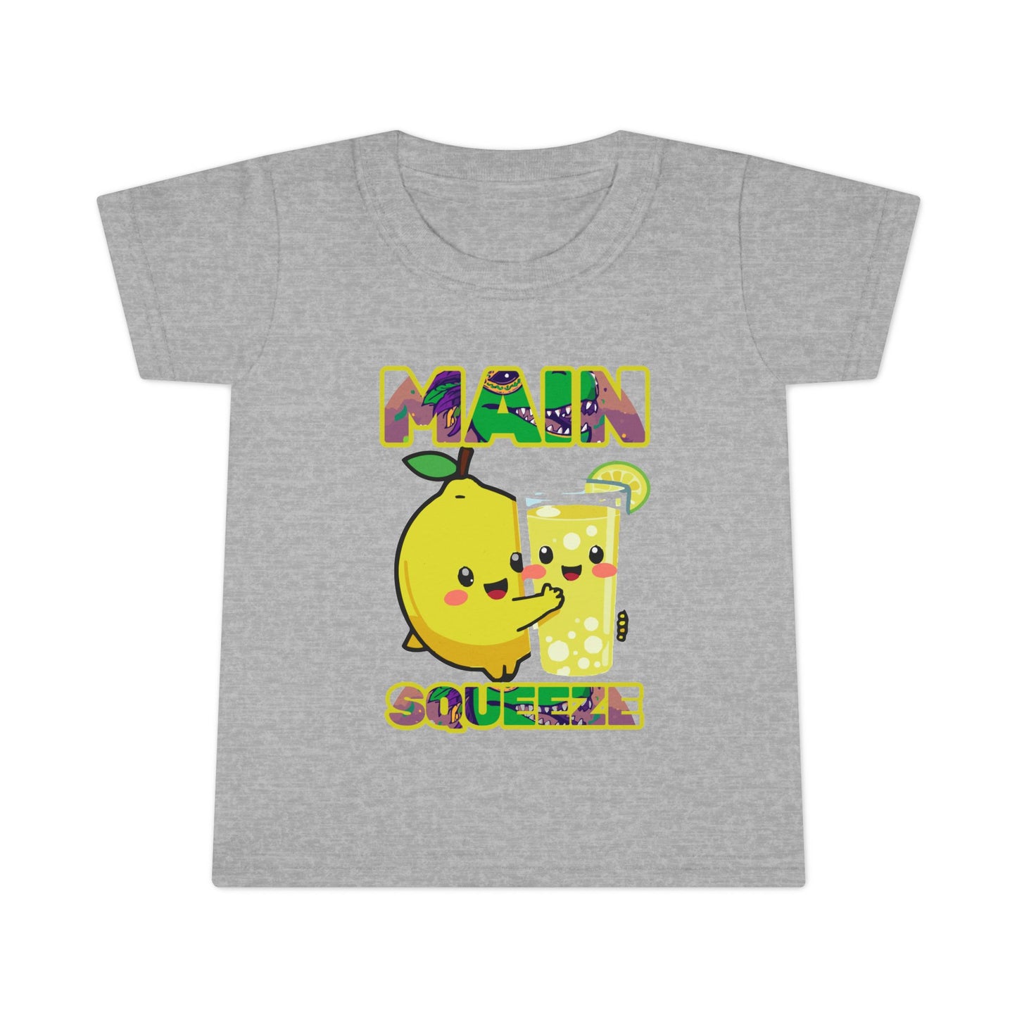 Main Squeeze Toddler T-Shirt — Cute Lemon & Glass Graphic