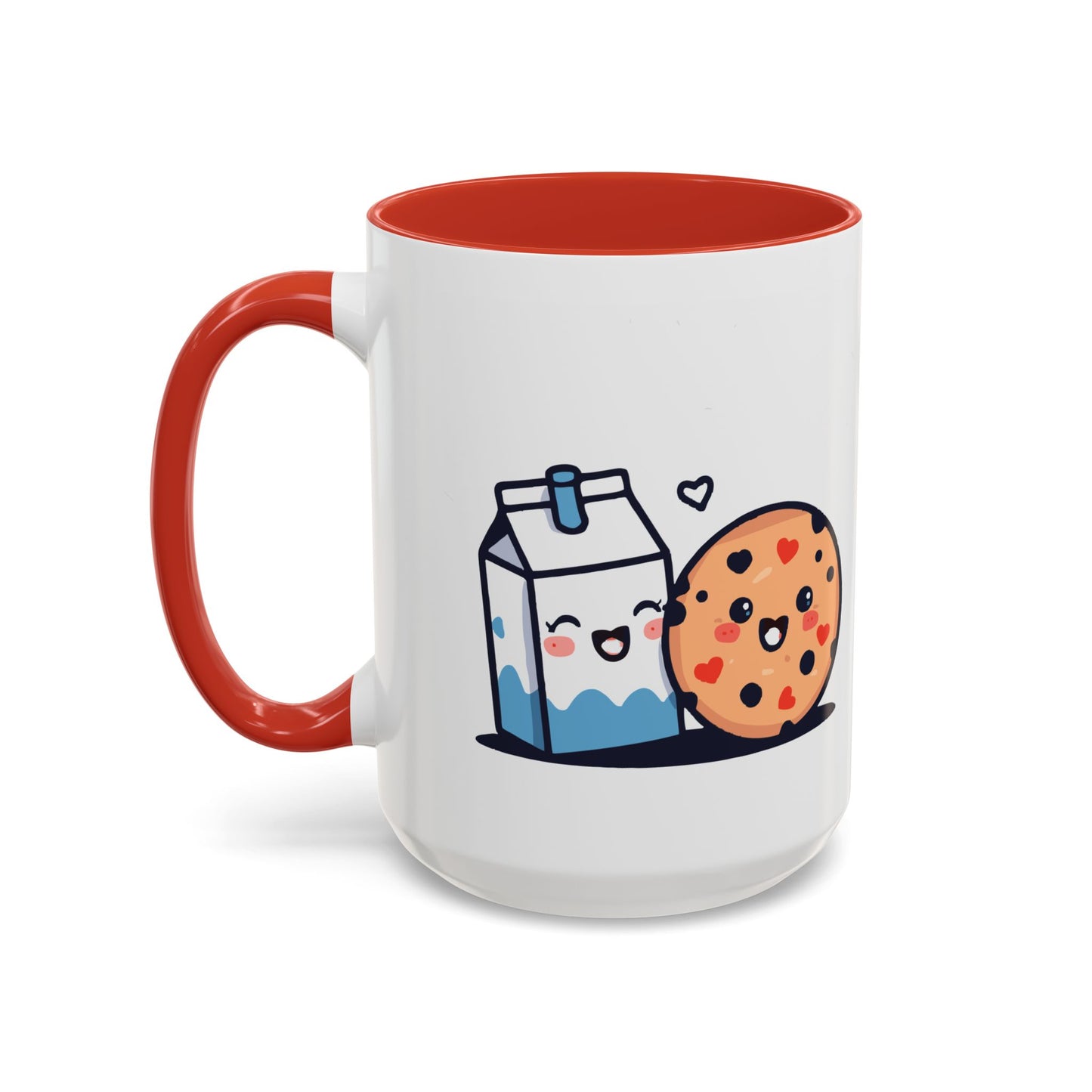 Cute Cookie & Milk Coffee Mug — Kawaii Breakfast Accent Mug