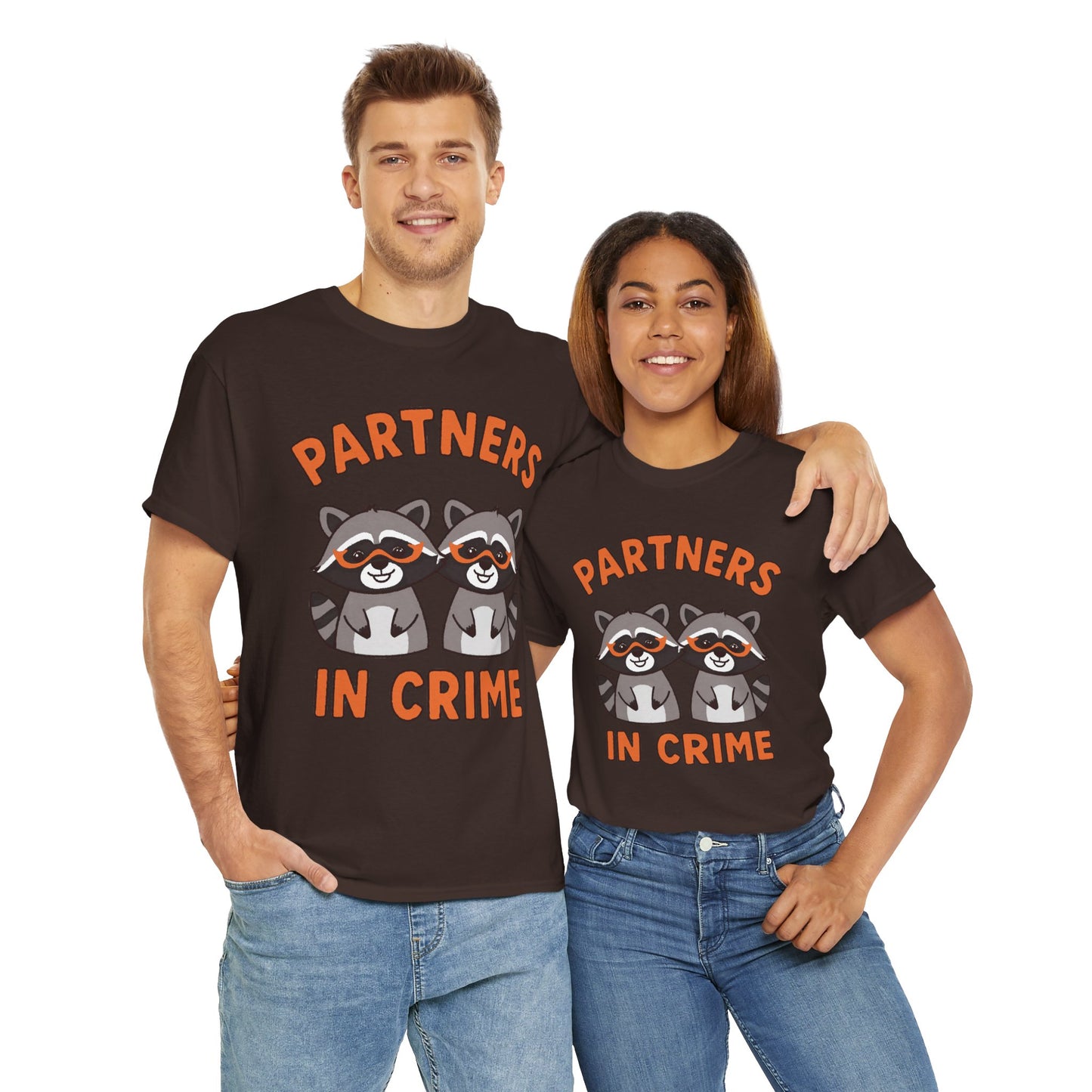 Partners in Crime Raccoon T-Shirt — Cute Matching Best Friends Tee