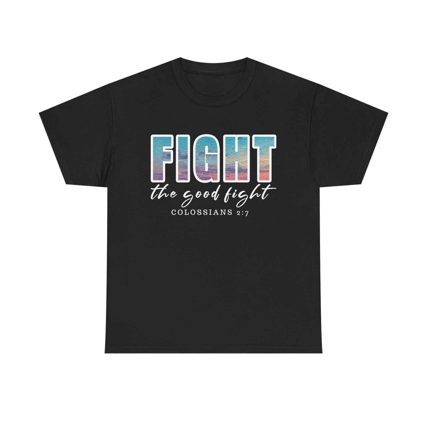 Unisex Inspirational Tee - 'Fight the Good Fight' Colossians 1:7 Motivational Shirt, Faith-Based Apparel, Stylish Gift for [...]