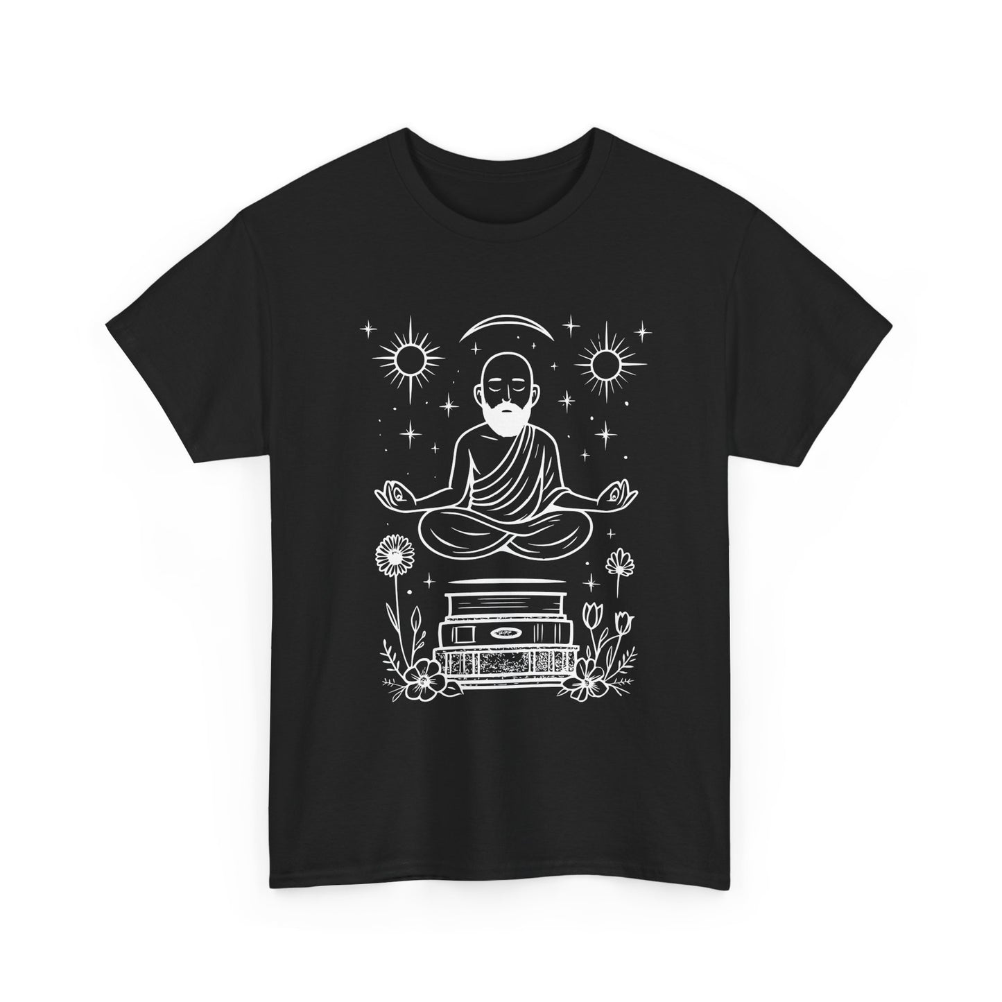 Meditative Buddha Unisex Tee, Spiritual Cotton Shirt, Yoga Apparel, Relaxation Gift, Mindfulness Clothing, Boho T-Shirt
