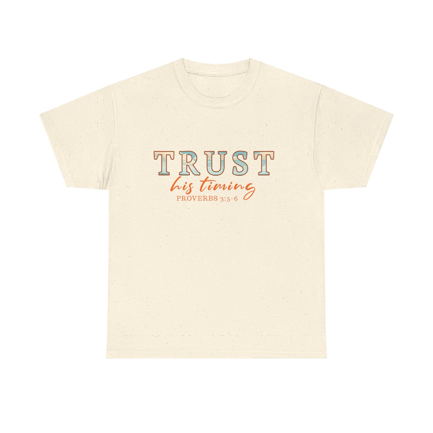 Faith-Inspired Cotton Tee | Trust His Timing Proverbs 3:5 | Inspirational Shirt for Daily Encouragement, Christian Gift, Casual Wear, [...]