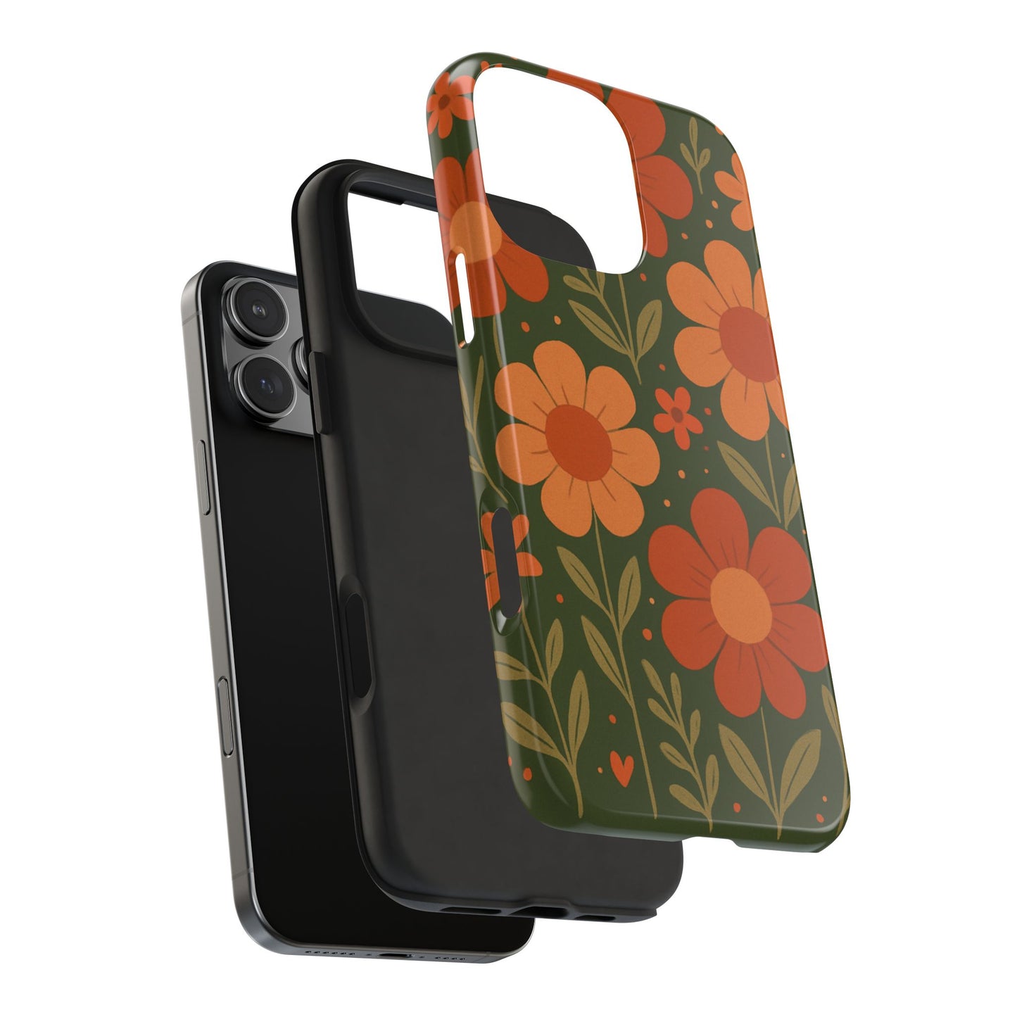 Floral Tough Phone Cases - Vibrant Flower Design, Durable Protection, Gift for Nature Lovers, Spring Decor, Everyday Fashion