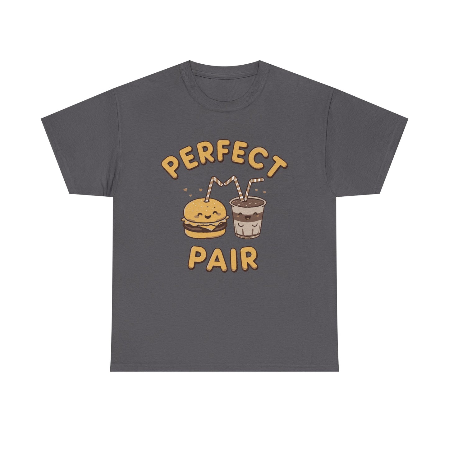 Perfect Pair Cheeseburger & Soda T-Shirt — Cute Matching Food Tee
