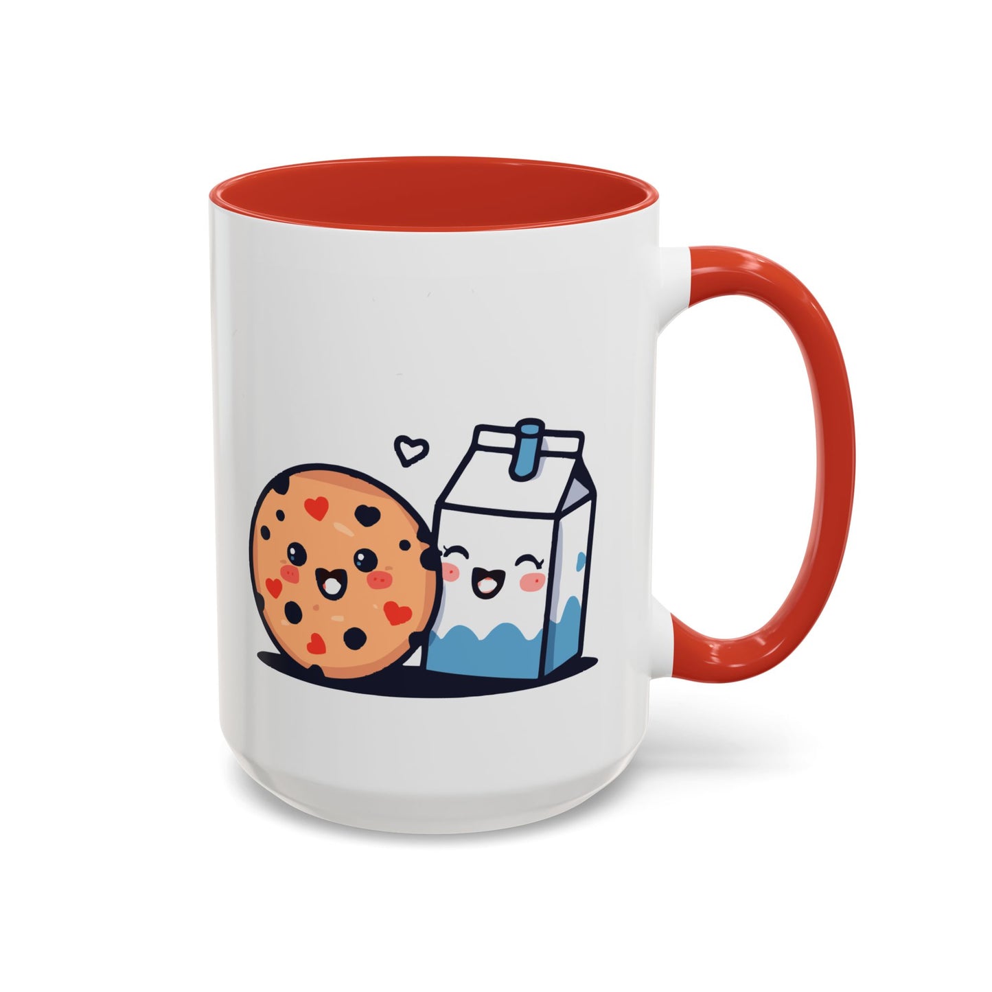 Cute Cookie & Milk Coffee Mug — Kawaii Breakfast Accent Mug