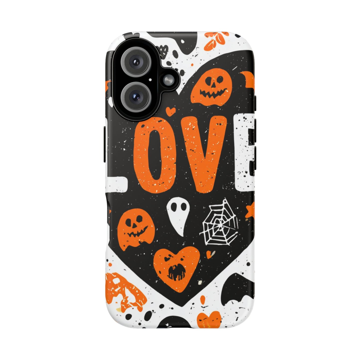 Halloween Phone Case - Spooky Love Design, Cute Ghosts and Pumpkins, Perfect for Fall Decor, Mobile Accessories, Trick or Treat Gifts