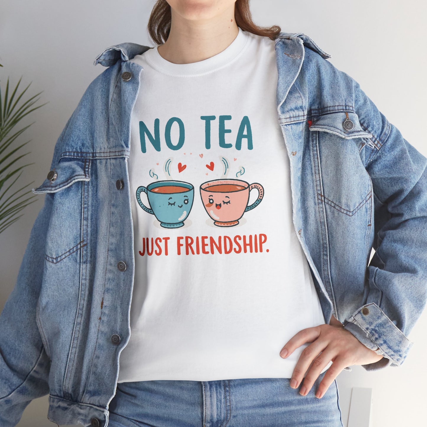 No Tea Just Friendship T-Shirt – Cute Kawaii Tea Mug Friendship Tee