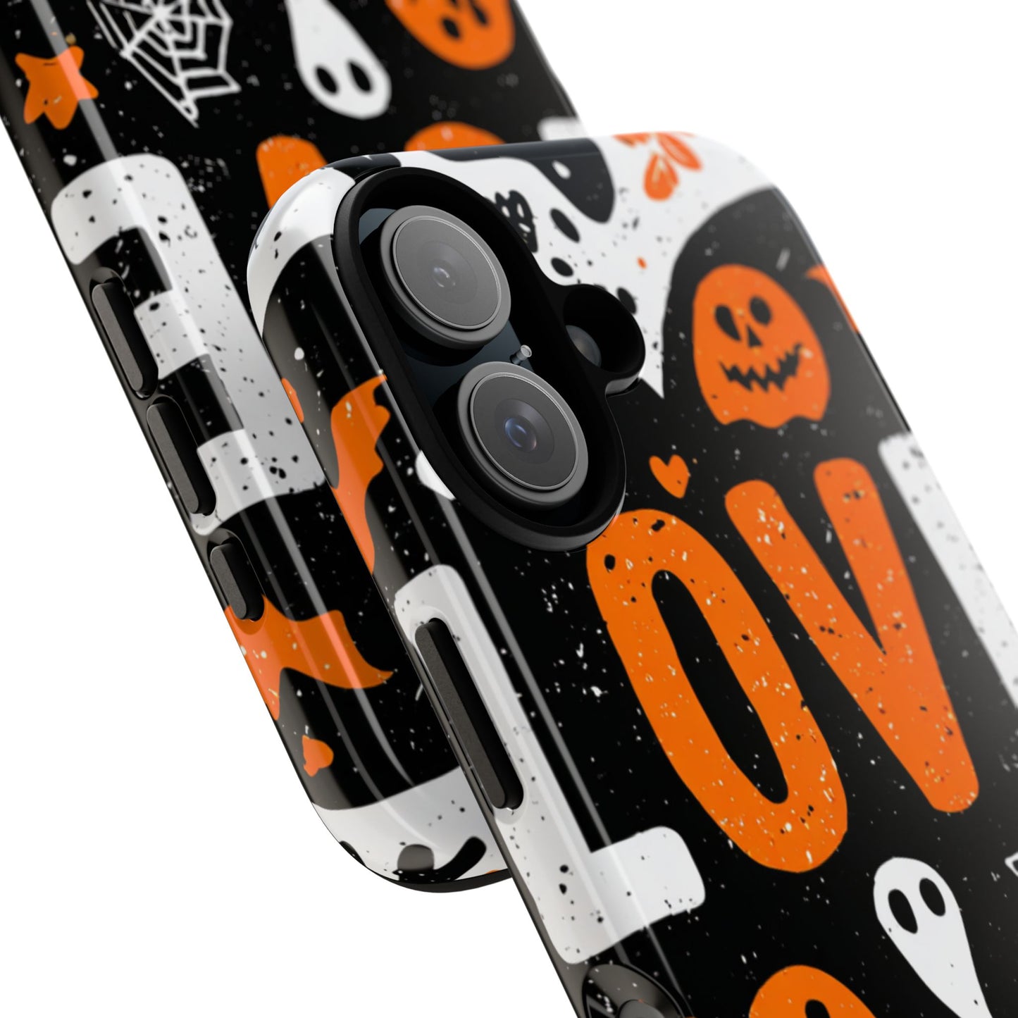 Halloween Phone Case - Spooky Love Design, Cute Ghosts and Pumpkins, Perfect for Fall Decor, Mobile Accessories, Trick or Treat Gifts