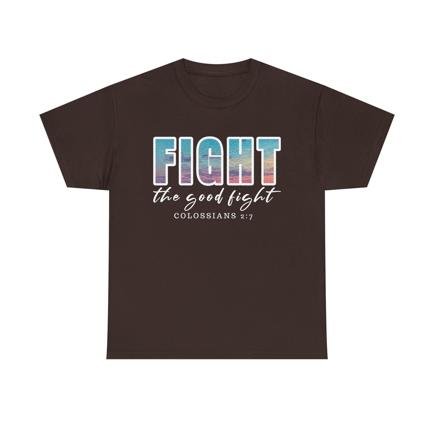 Unisex Inspirational Tee - 'Fight the Good Fight' Colossians 1:7 Motivational Shirt, Faith-Based Apparel, Stylish Gift for [...]