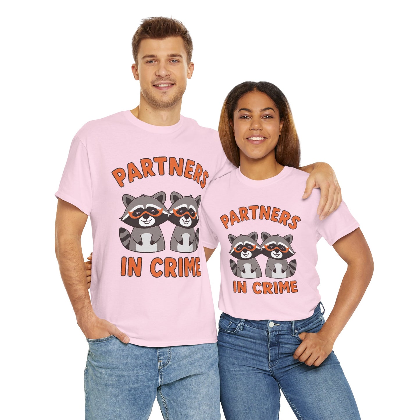 Partners in Crime Raccoon T-Shirt — Cute Matching Best Friends Tee