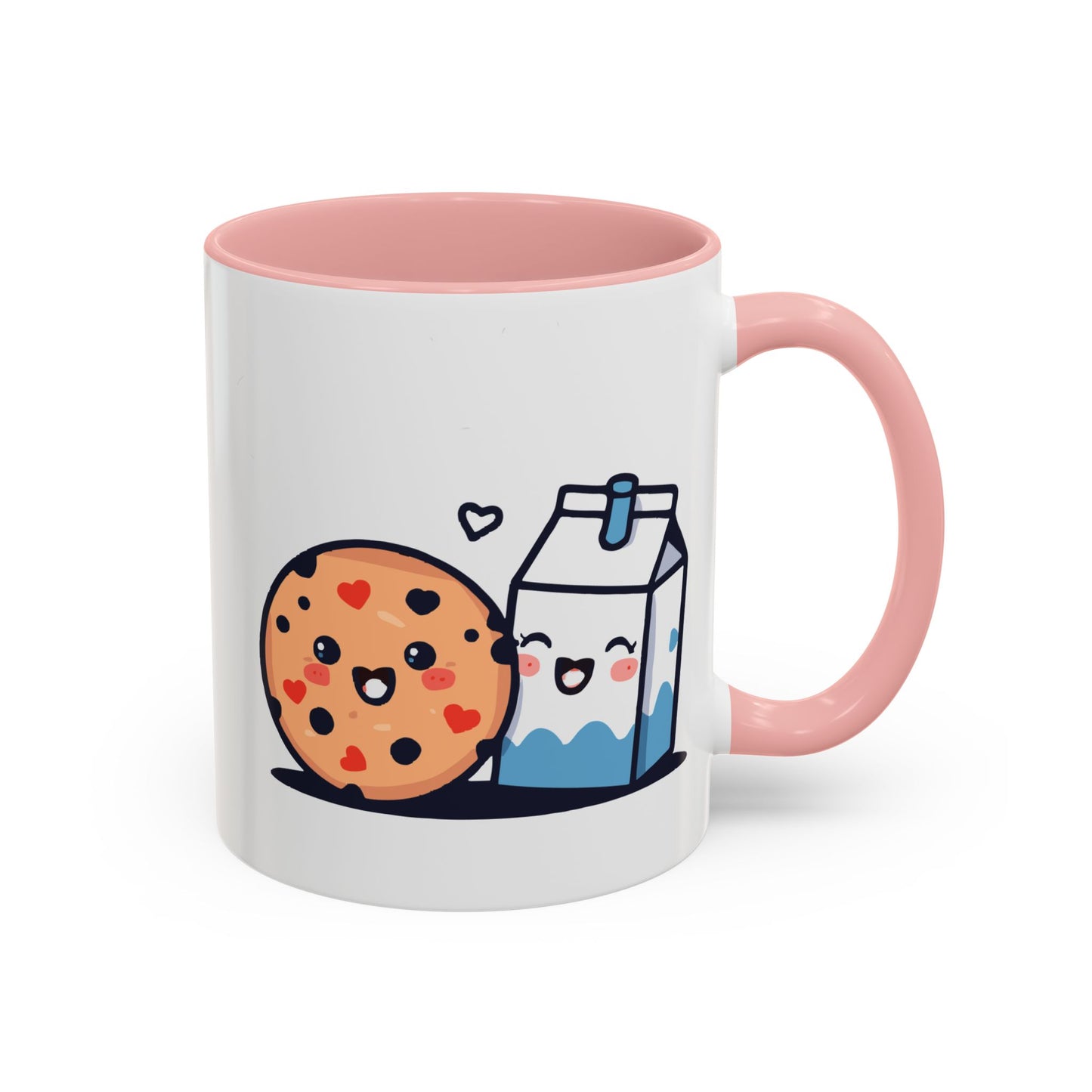 Cute Cookie & Milk Coffee Mug — Kawaii Breakfast Accent Mug
