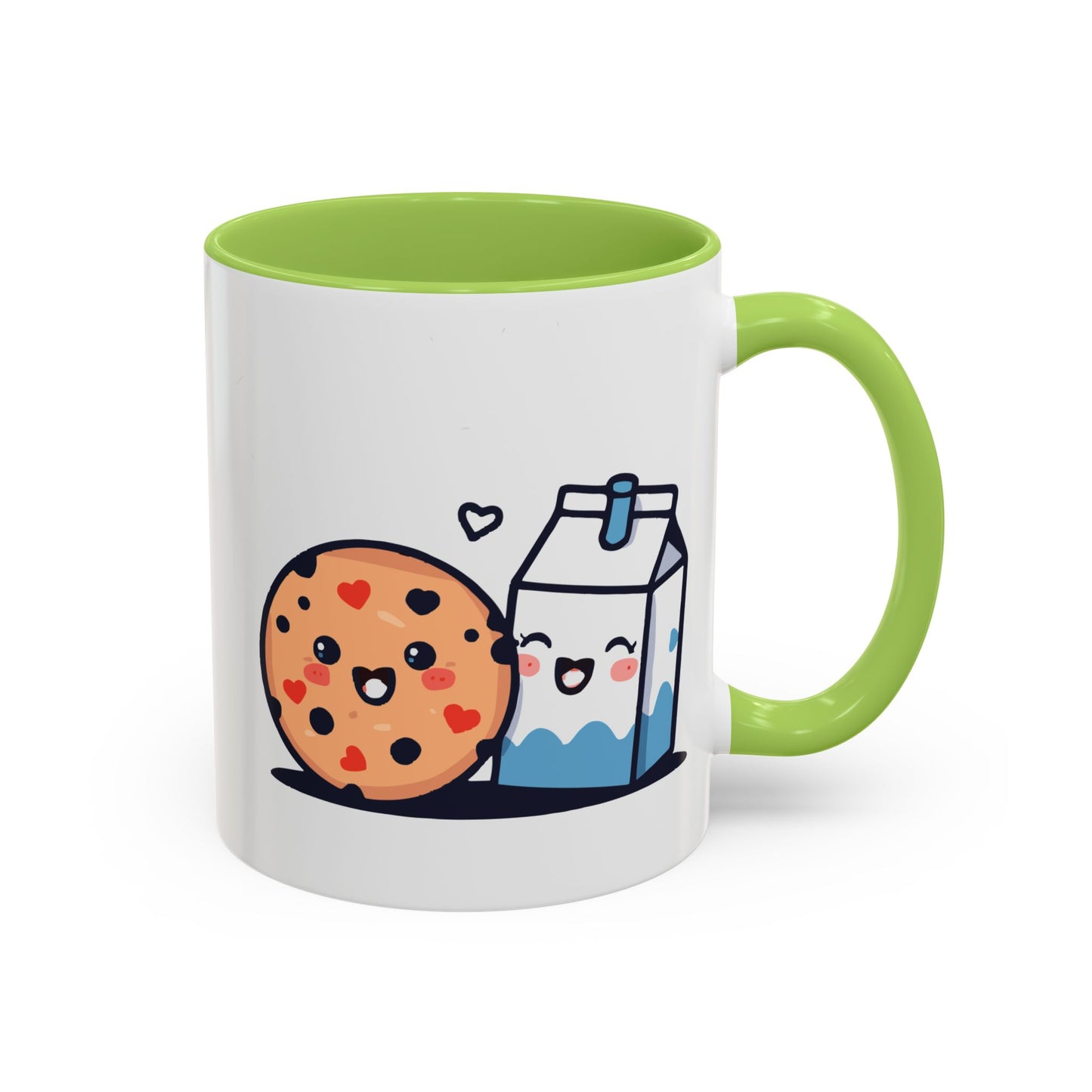 Cute Cookie & Milk Coffee Mug — Kawaii Breakfast Accent Mug