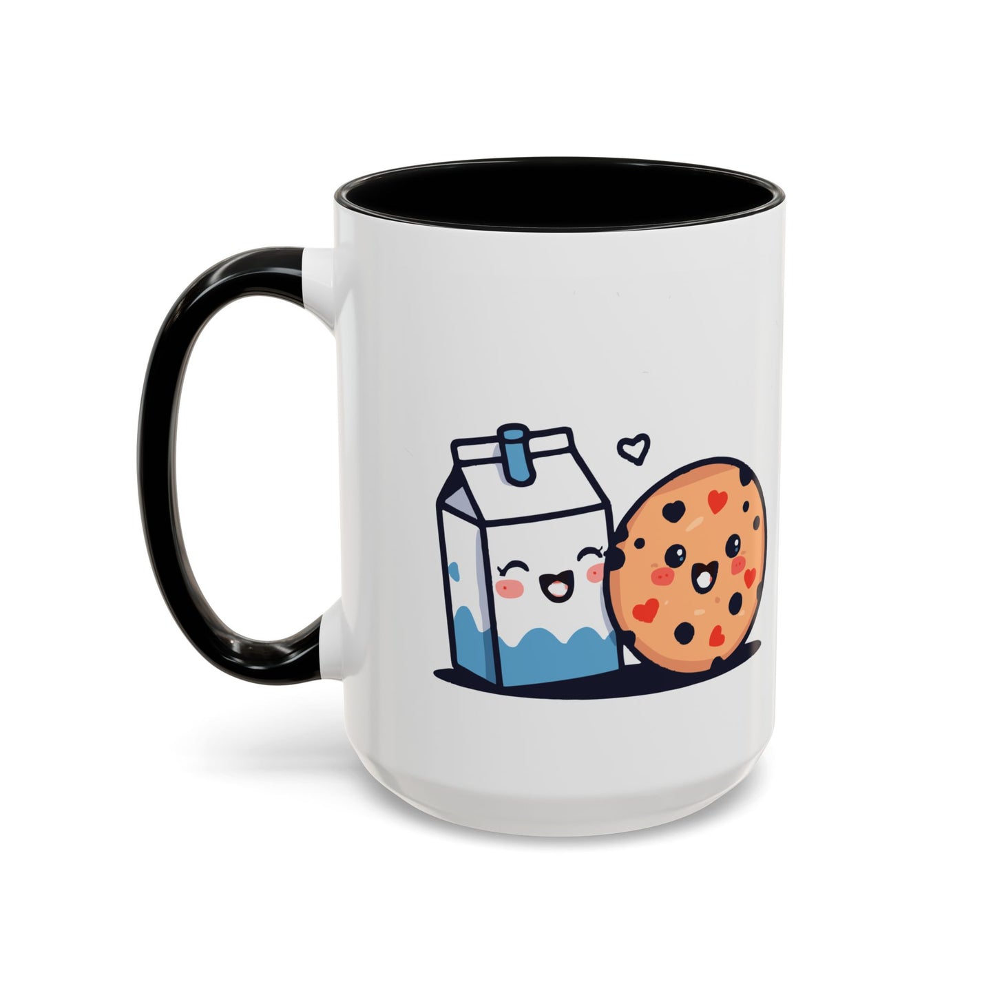 Cute Cookie & Milk Coffee Mug — Kawaii Breakfast Accent Mug