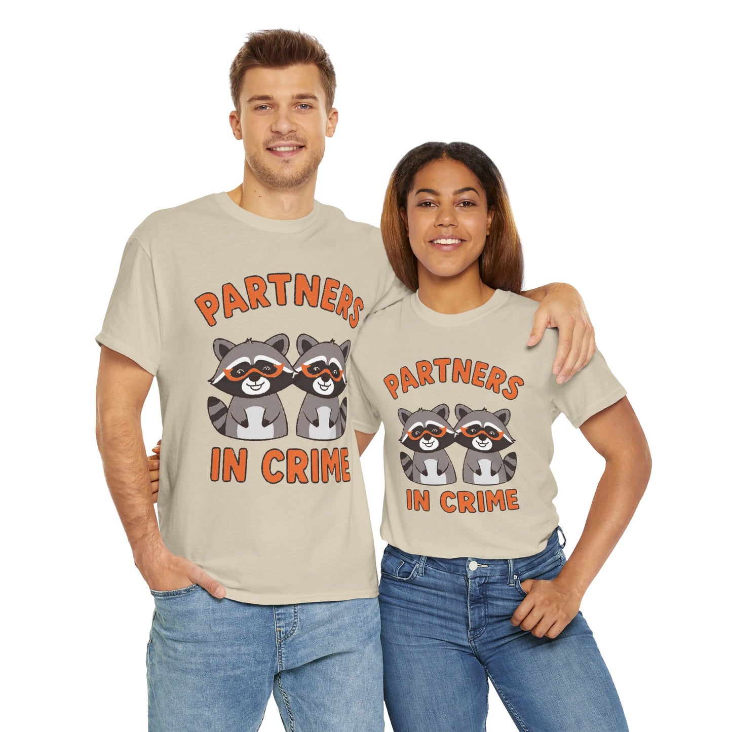 Partners in Crime Raccoon T-Shirt — Cute Matching Best Friends Tee