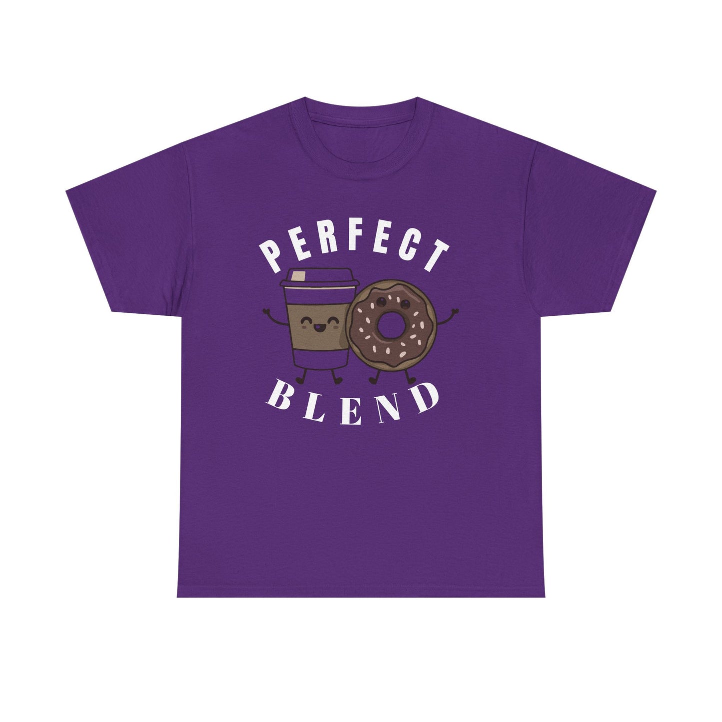 Perfect Blend Coffee & Donut Tee — Cute Matching Breakfast Graphic Shirt