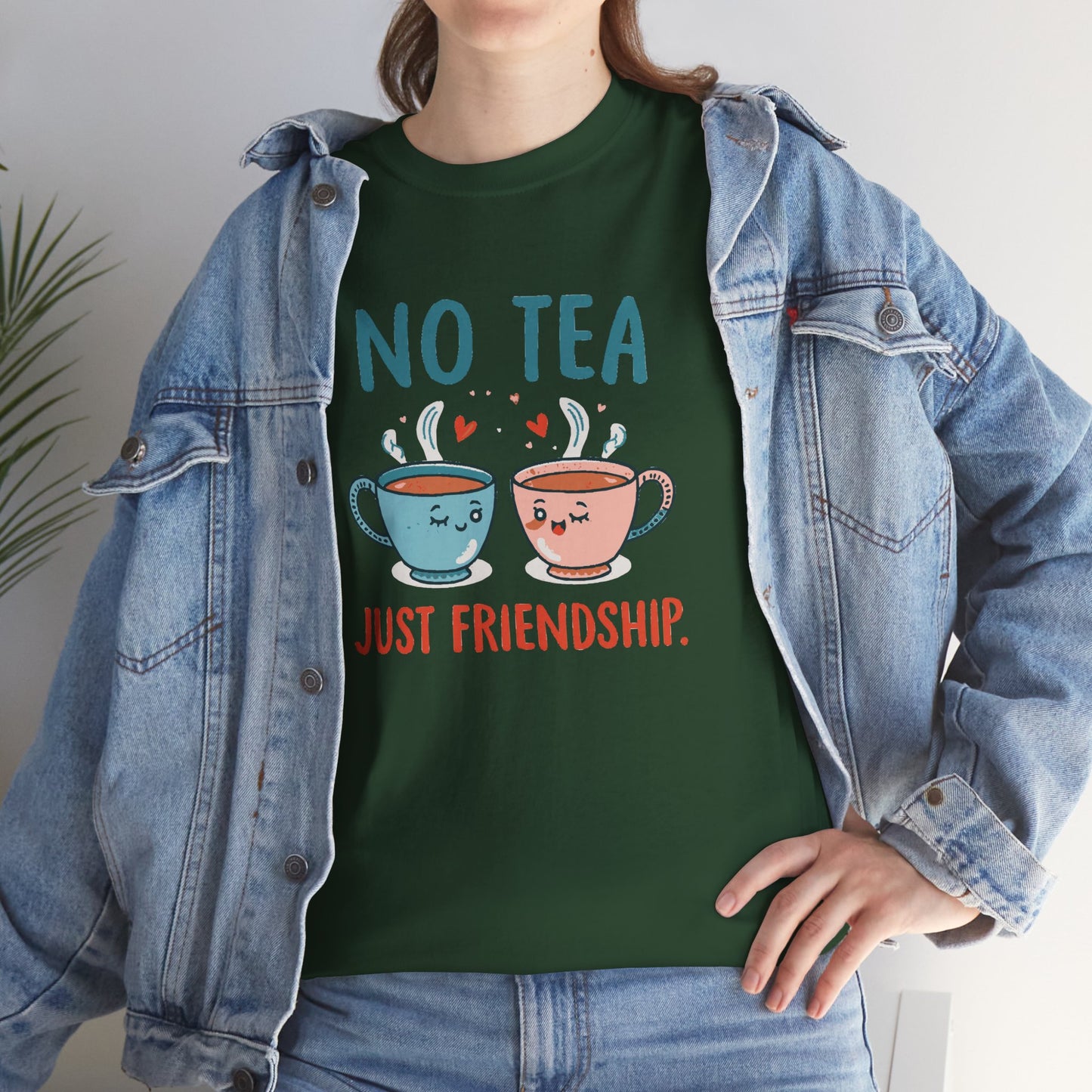 No Tea Just Friendship T-Shirt – Cute Kawaii Tea Mug Friendship Tee