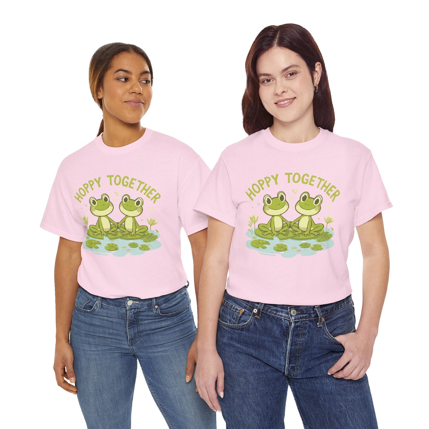 Frog 'Hoppy Together' Tee — Cute Couple/Best Friends Frog Shirt