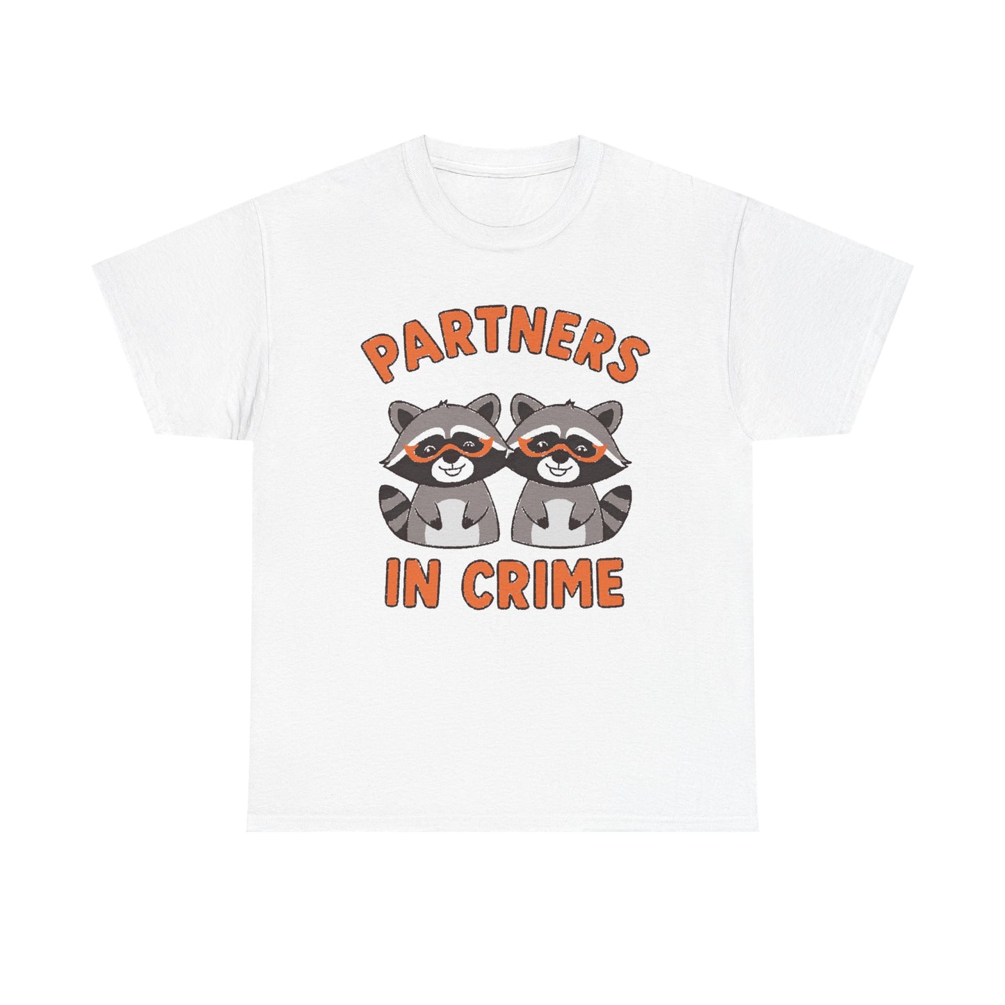 Partners in Crime Raccoon T-Shirt — Cute Matching Best Friends Tee
