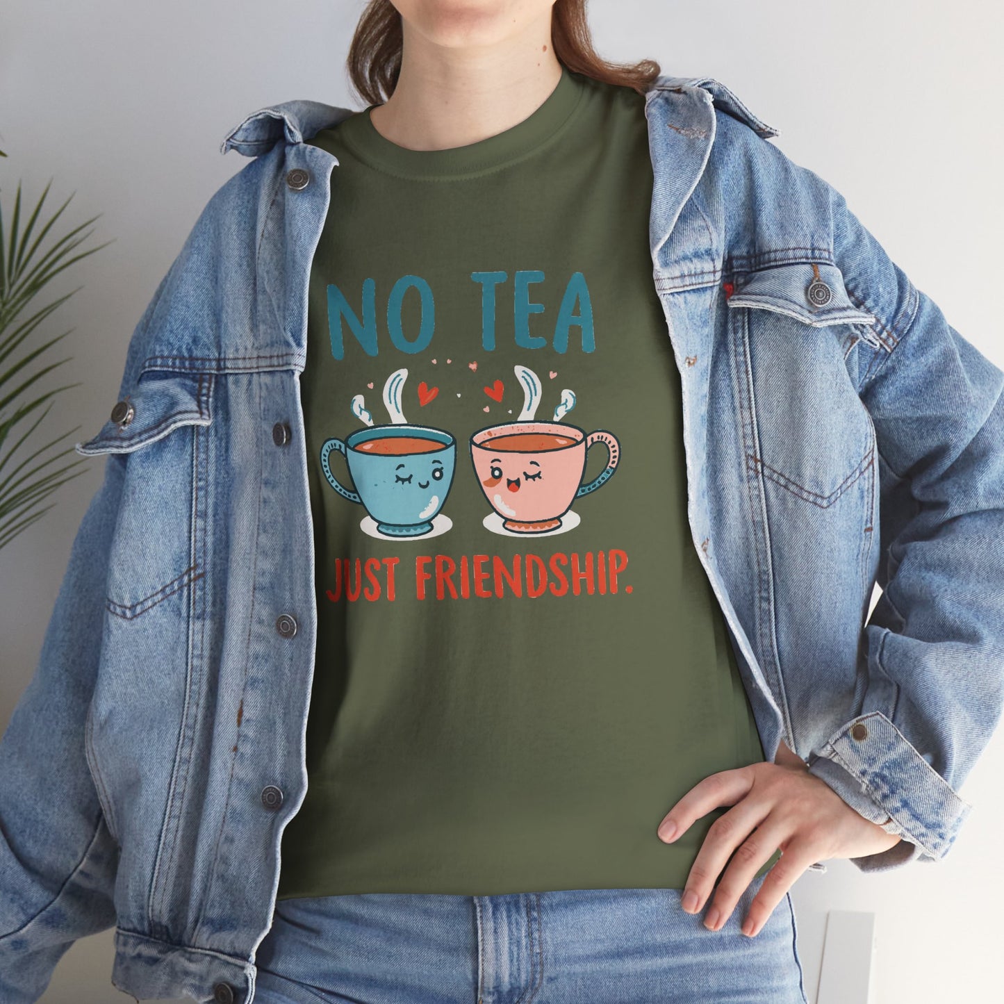 No Tea Just Friendship T-Shirt – Cute Kawaii Tea Mug Friendship Tee