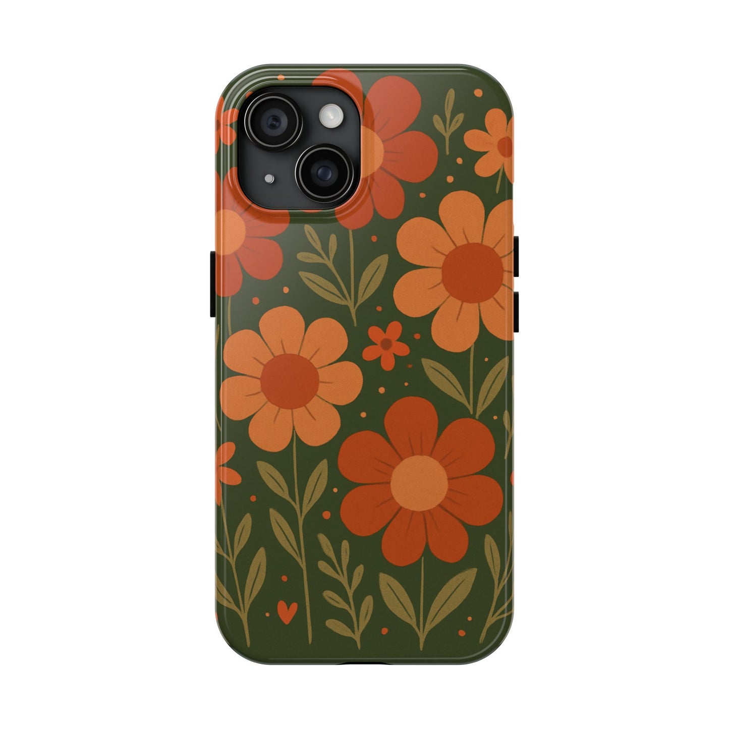 Floral Tough Phone Cases - Vibrant Flower Design, Durable Protection, Gift for Nature Lovers, Spring Decor, Everyday Fashion