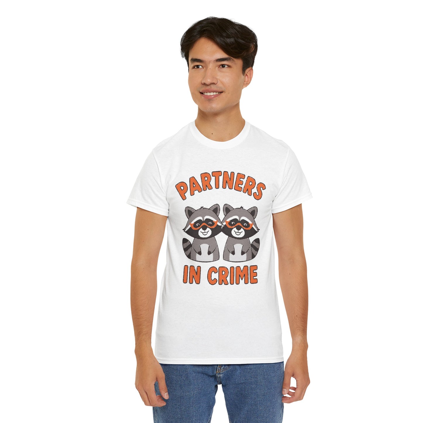 Partners in Crime Raccoon T-Shirt — Cute Matching Best Friends Tee