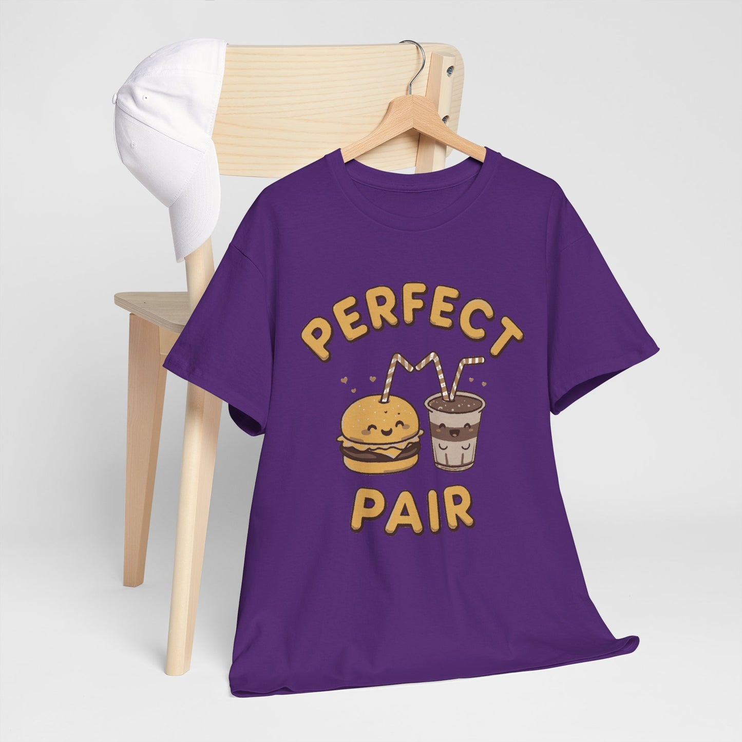 Perfect Pair Cheeseburger & Soda T-Shirt — Cute Matching Food Tee