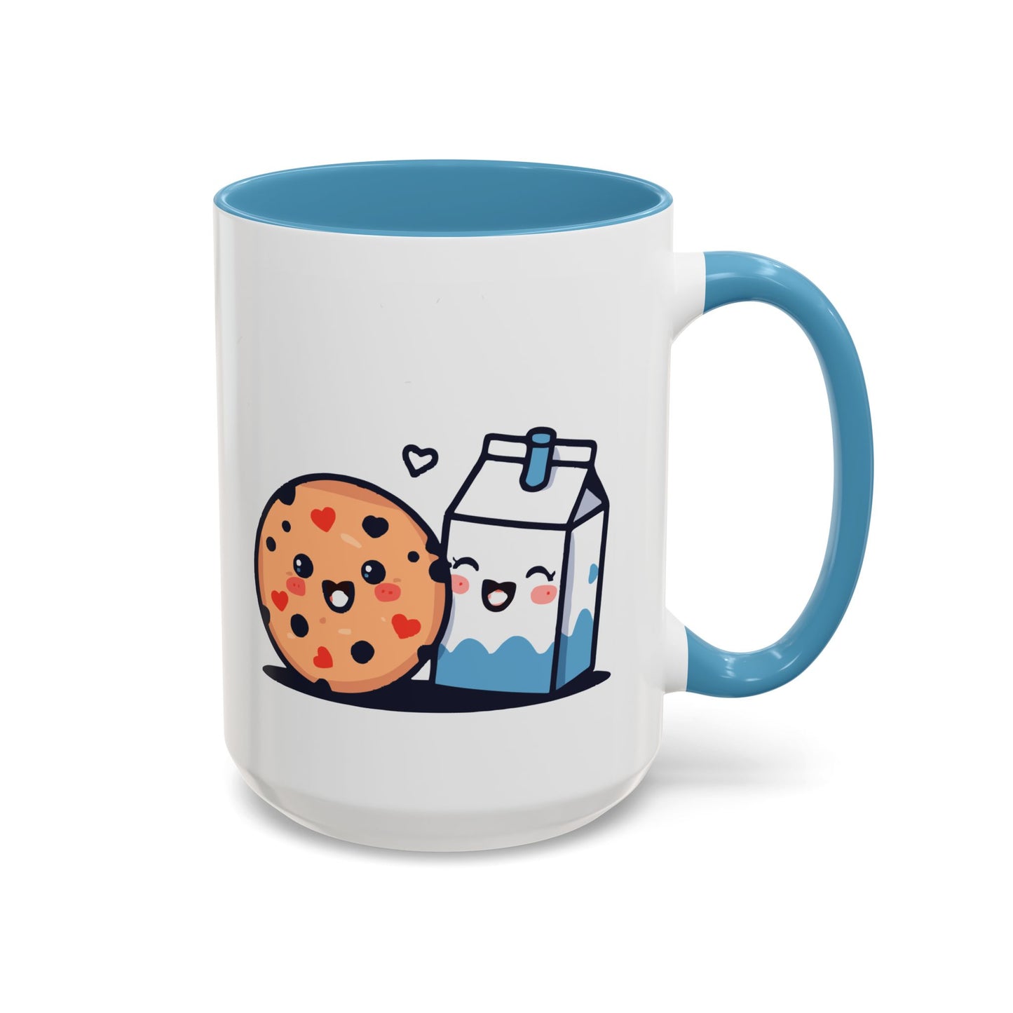 Cute Cookie & Milk Coffee Mug — Kawaii Breakfast Accent Mug