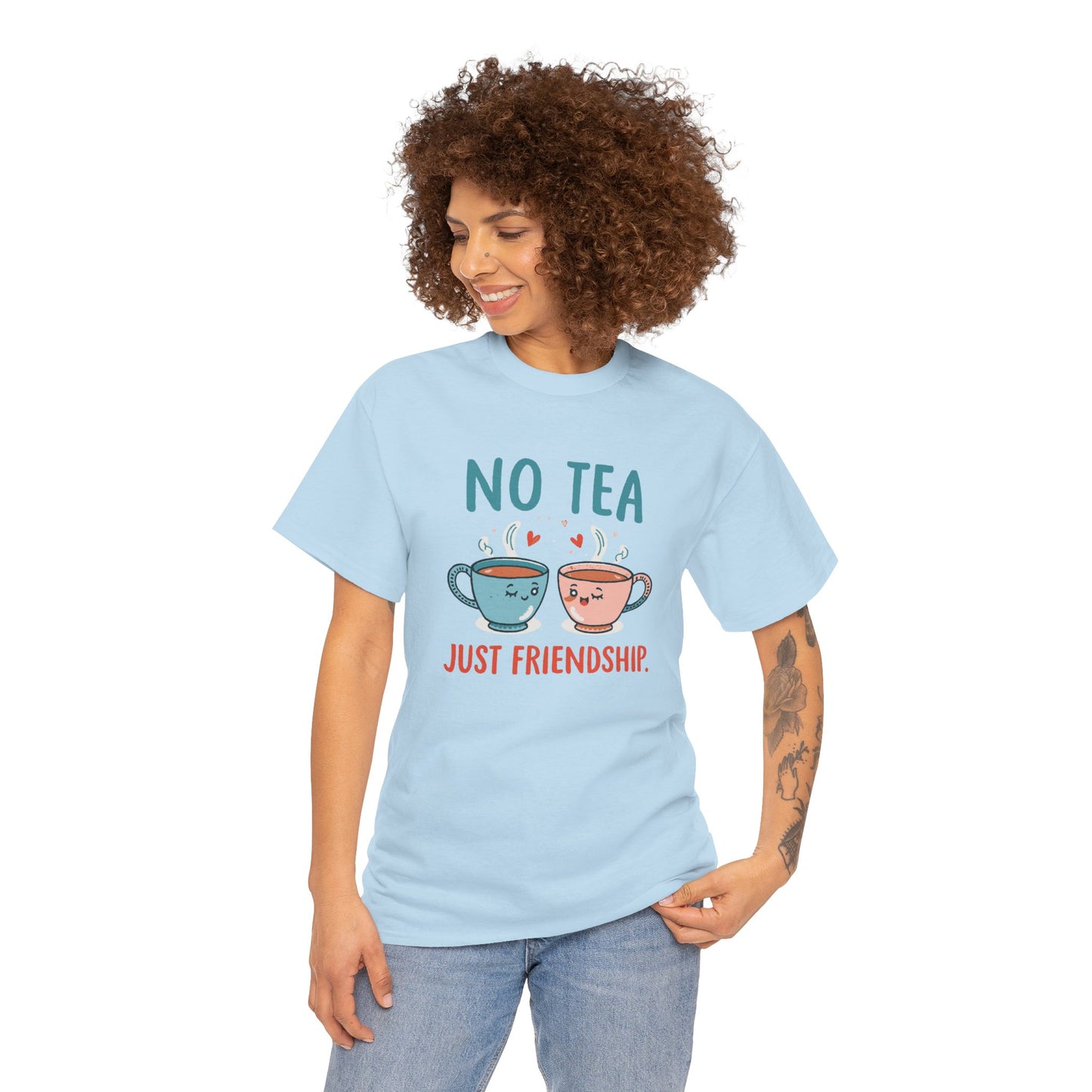 No Tea Just Friendship T-Shirt – Cute Kawaii Tea Mug Friendship Tee