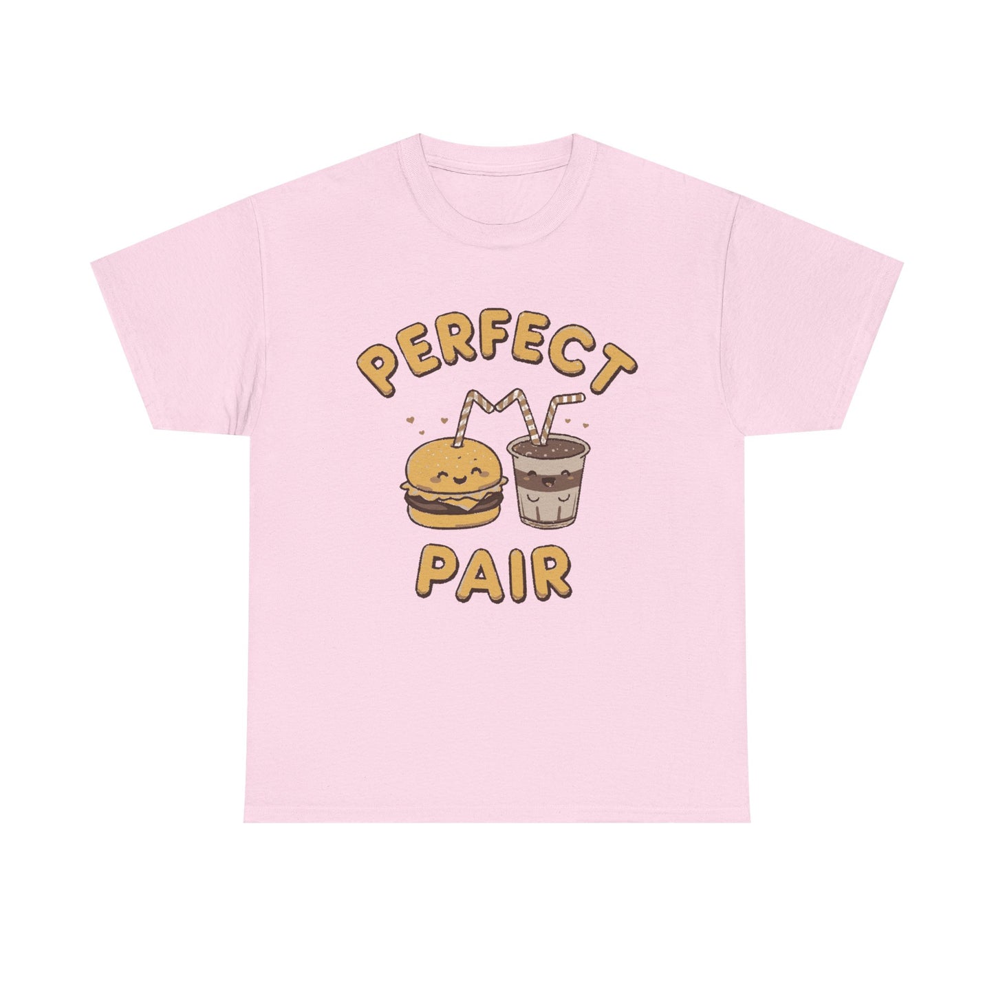 Perfect Pair Cheeseburger & Soda T-Shirt — Cute Matching Food Tee