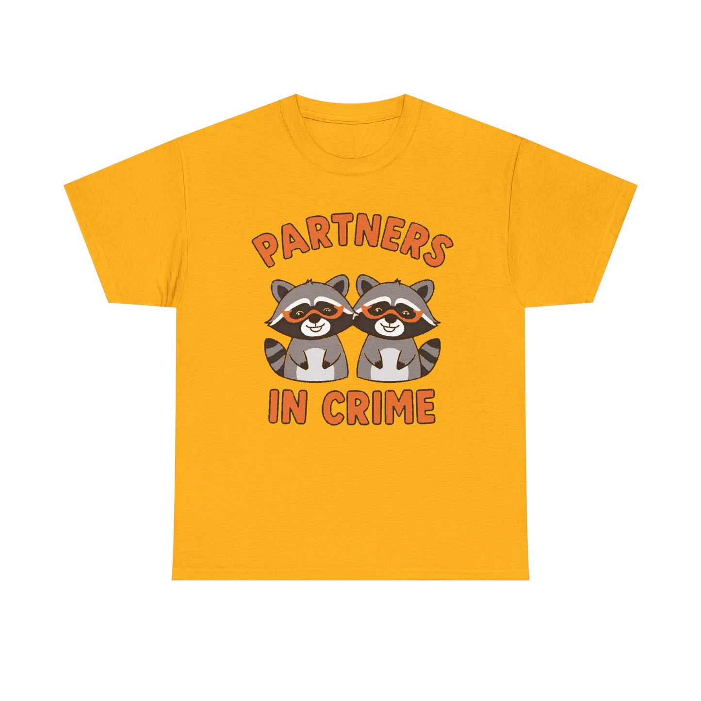Partners in Crime Raccoon T-Shirt — Cute Matching Best Friends Tee