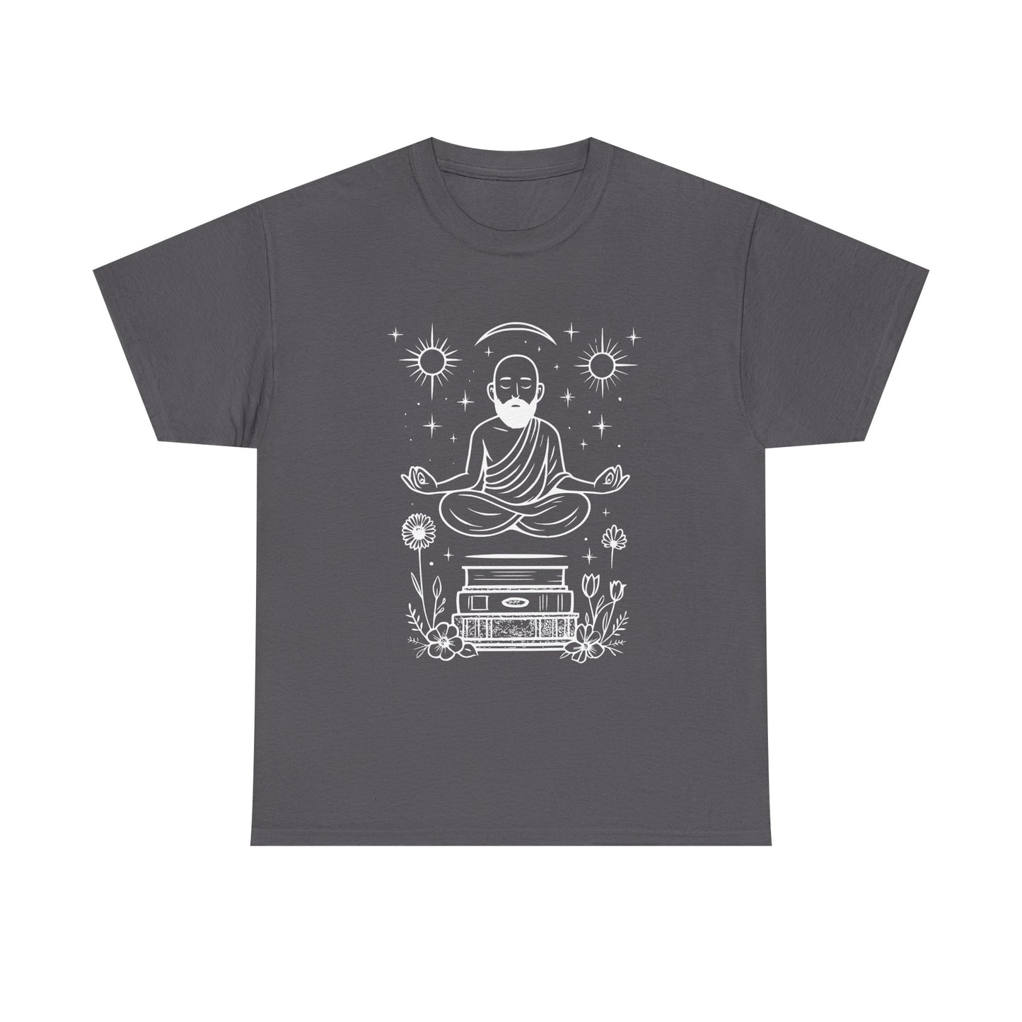 Meditative Buddha Unisex Tee, Spiritual Cotton Shirt, Yoga Apparel, Relaxation Gift, Mindfulness Clothing, Boho T-Shirt