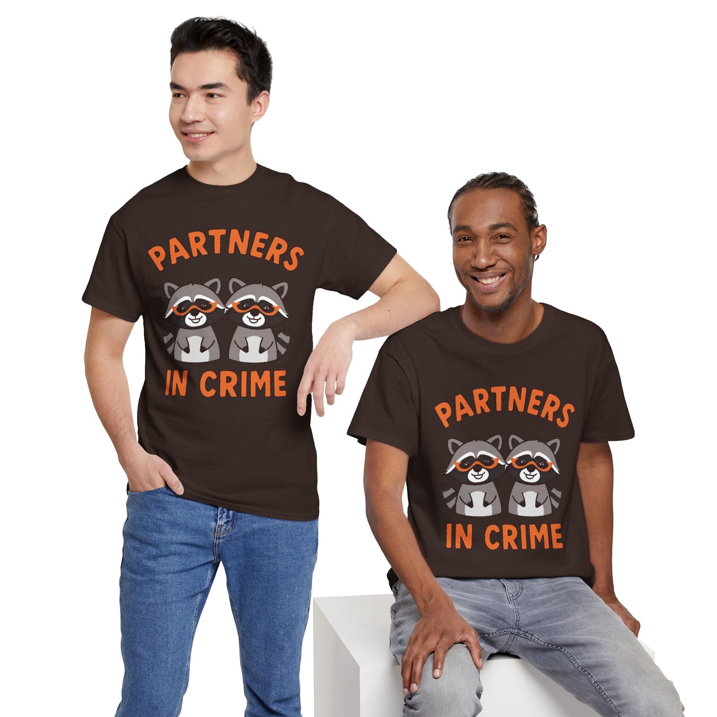 Partners in Crime Raccoon T-Shirt — Cute Matching Best Friends Tee