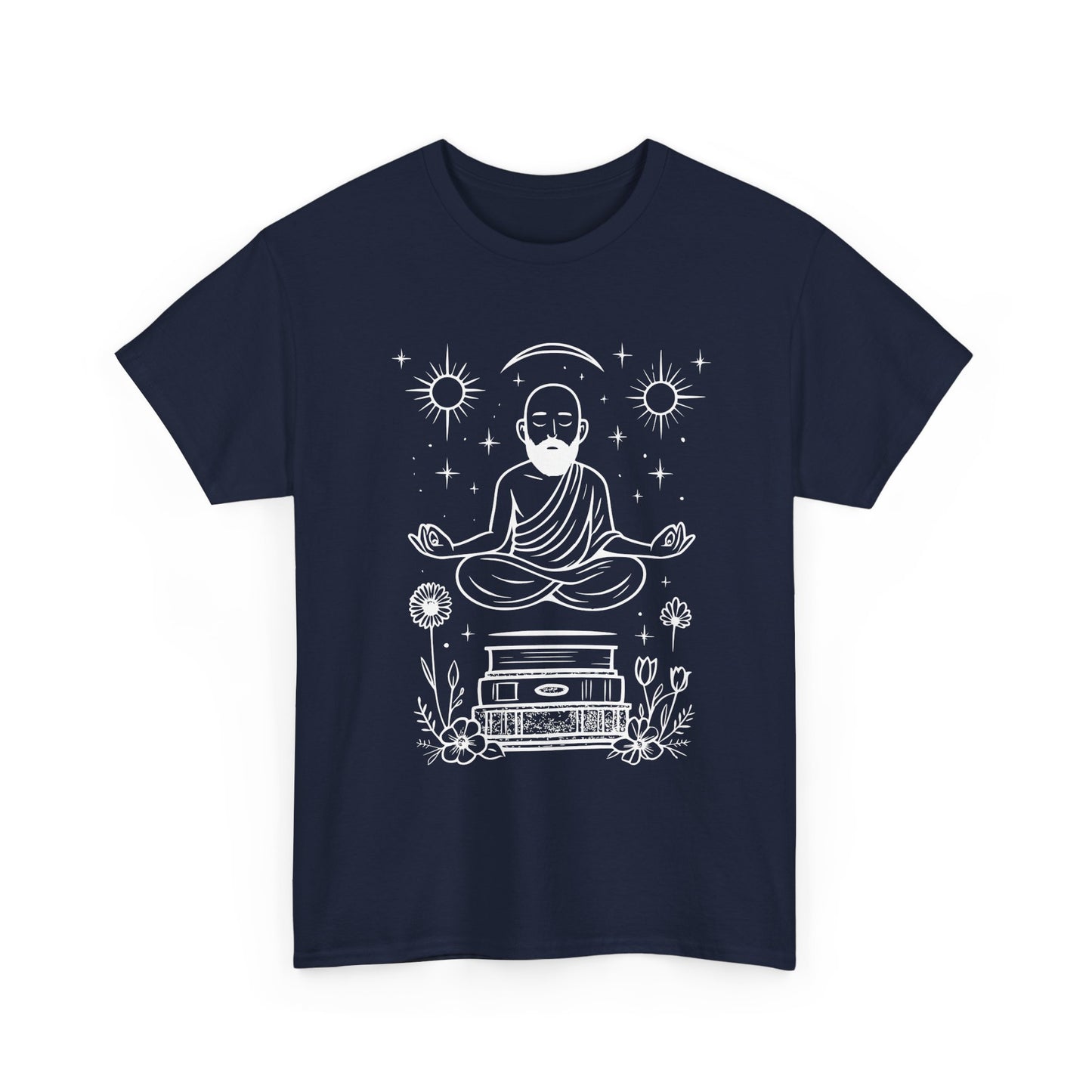 Meditative Buddha Unisex Tee, Spiritual Cotton Shirt, Yoga Apparel, Relaxation Gift, Mindfulness Clothing, Boho T-Shirt
