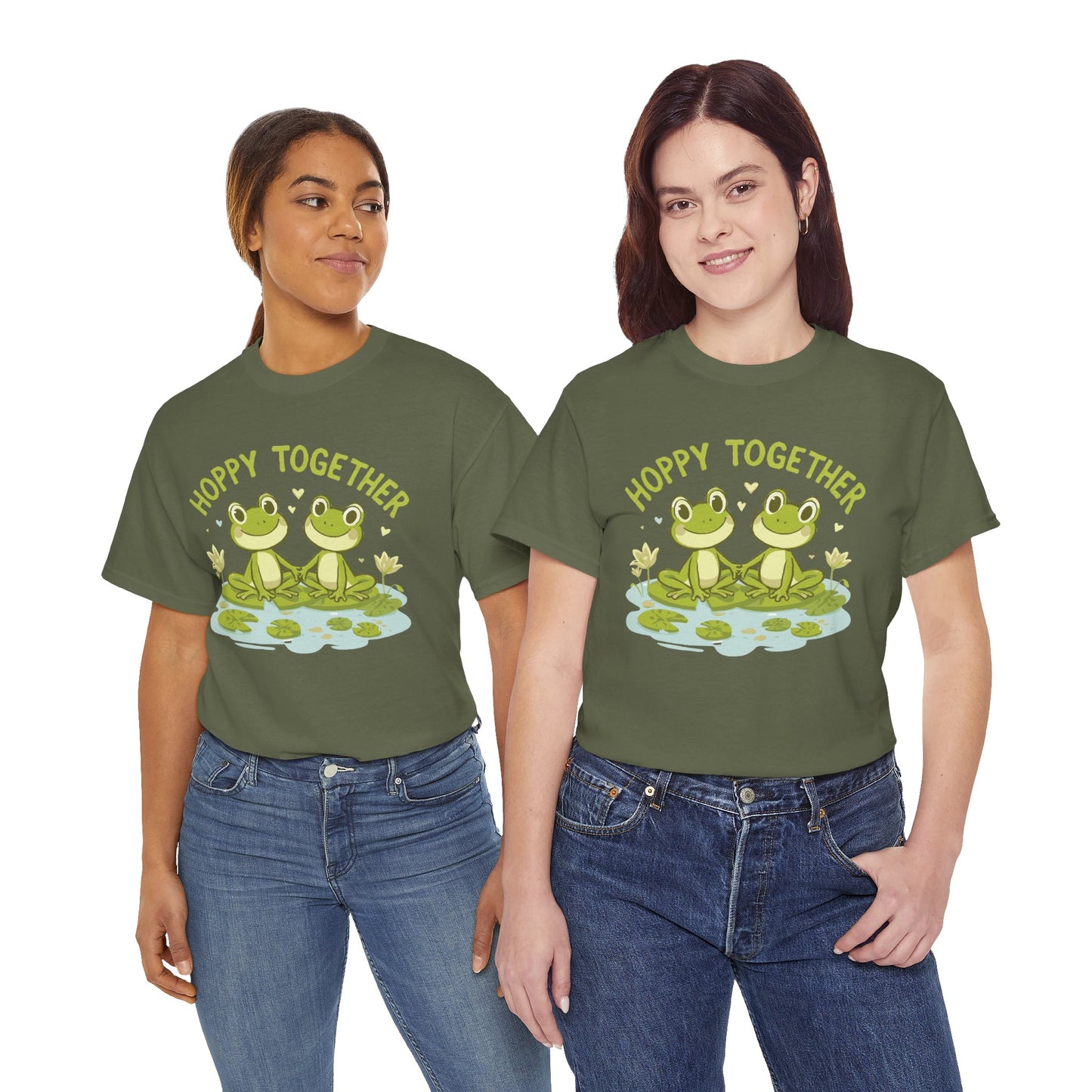 Frog 'Hoppy Together' Tee — Cute Couple/Best Friends Frog Shirt