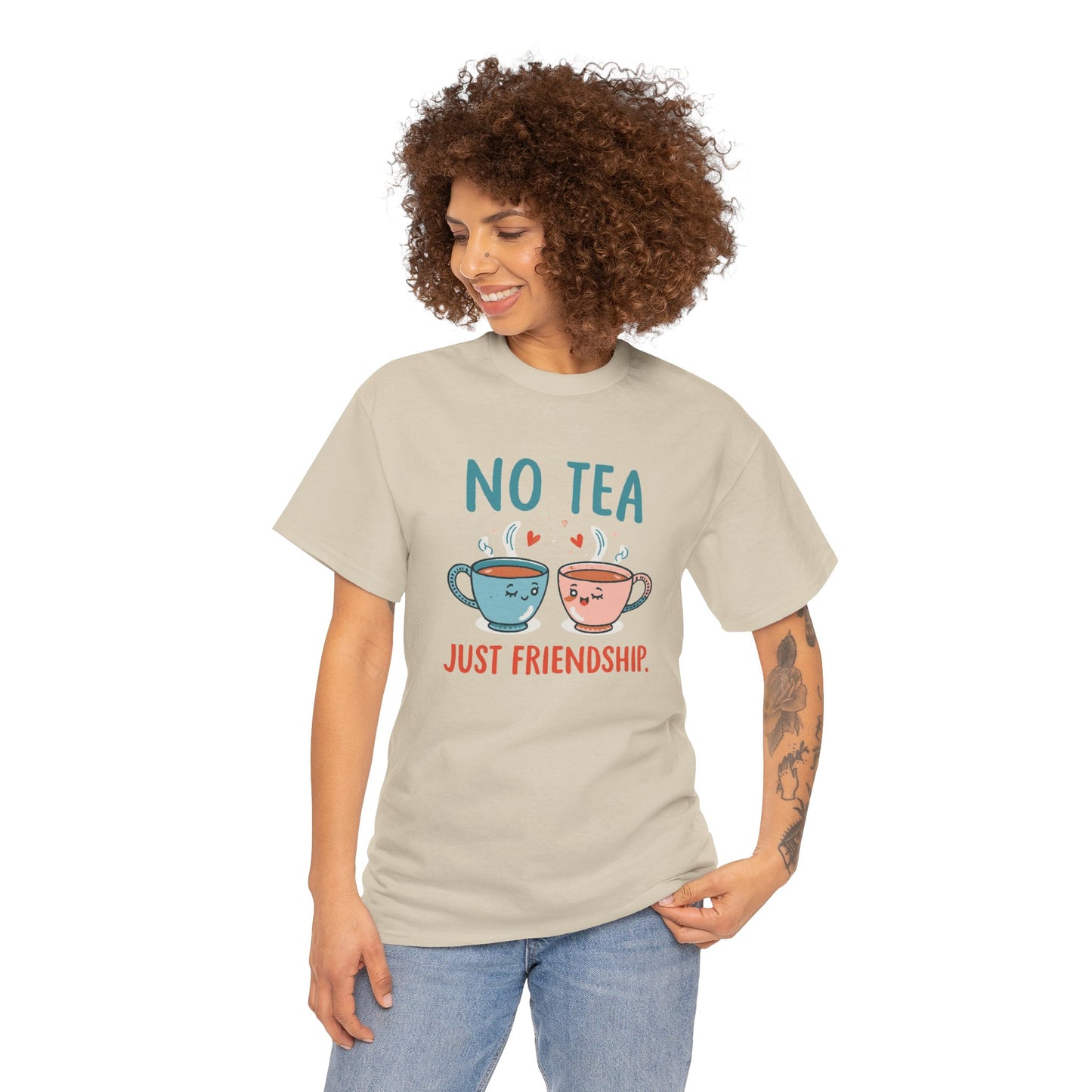 No Tea Just Friendship T-Shirt – Cute Kawaii Tea Mug Friendship Tee