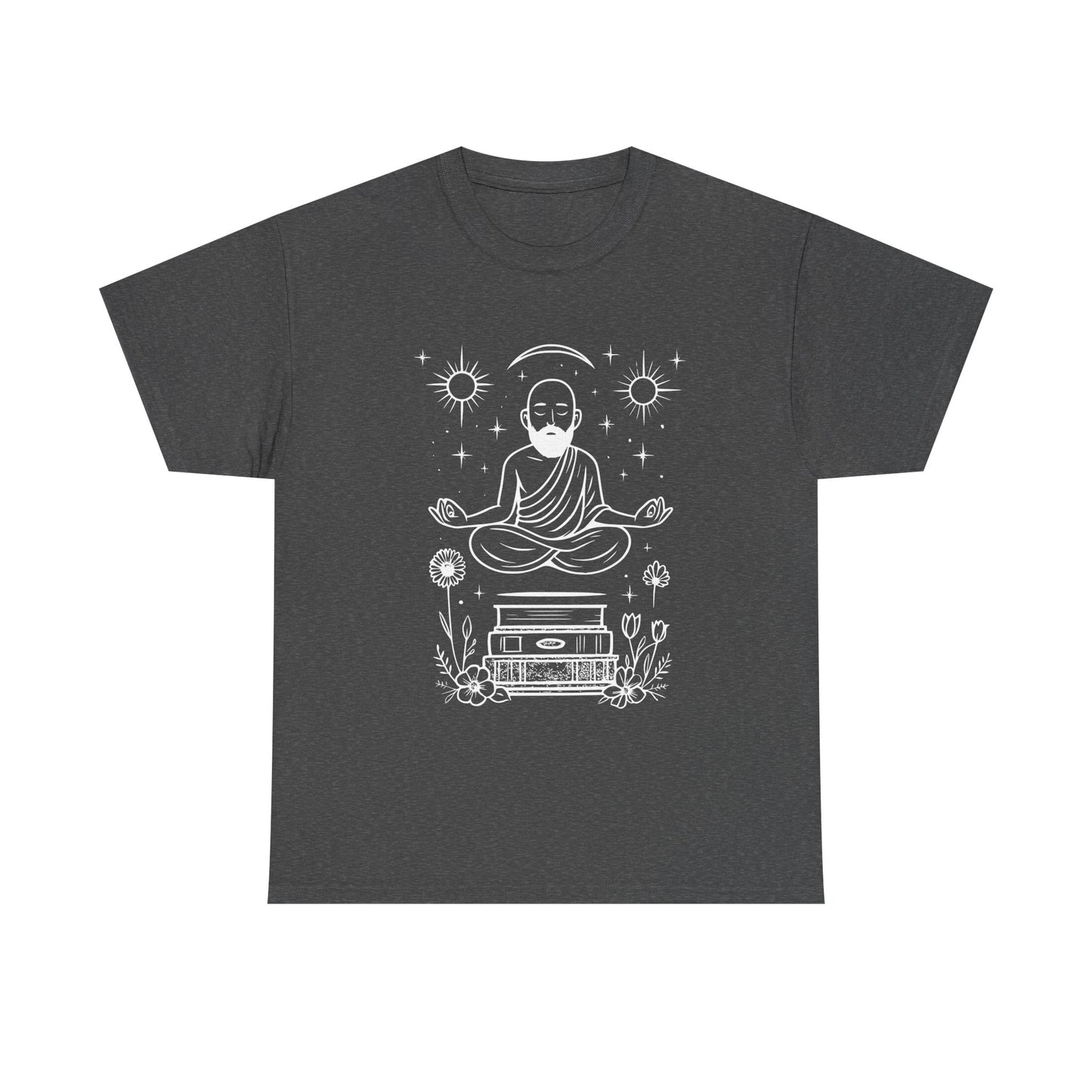 Meditative Buddha Unisex Tee, Spiritual Cotton Shirt, Yoga Apparel, Relaxation Gift, Mindfulness Clothing, Boho T-Shirt