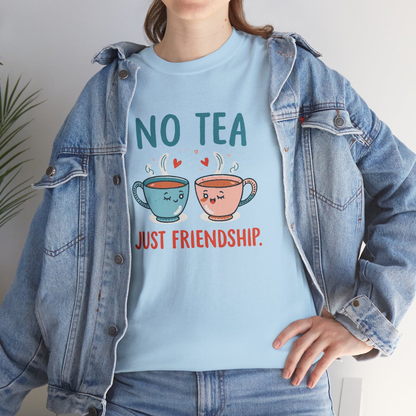 No Tea Just Friendship T-Shirt – Cute Kawaii Tea Mug Friendship Tee
