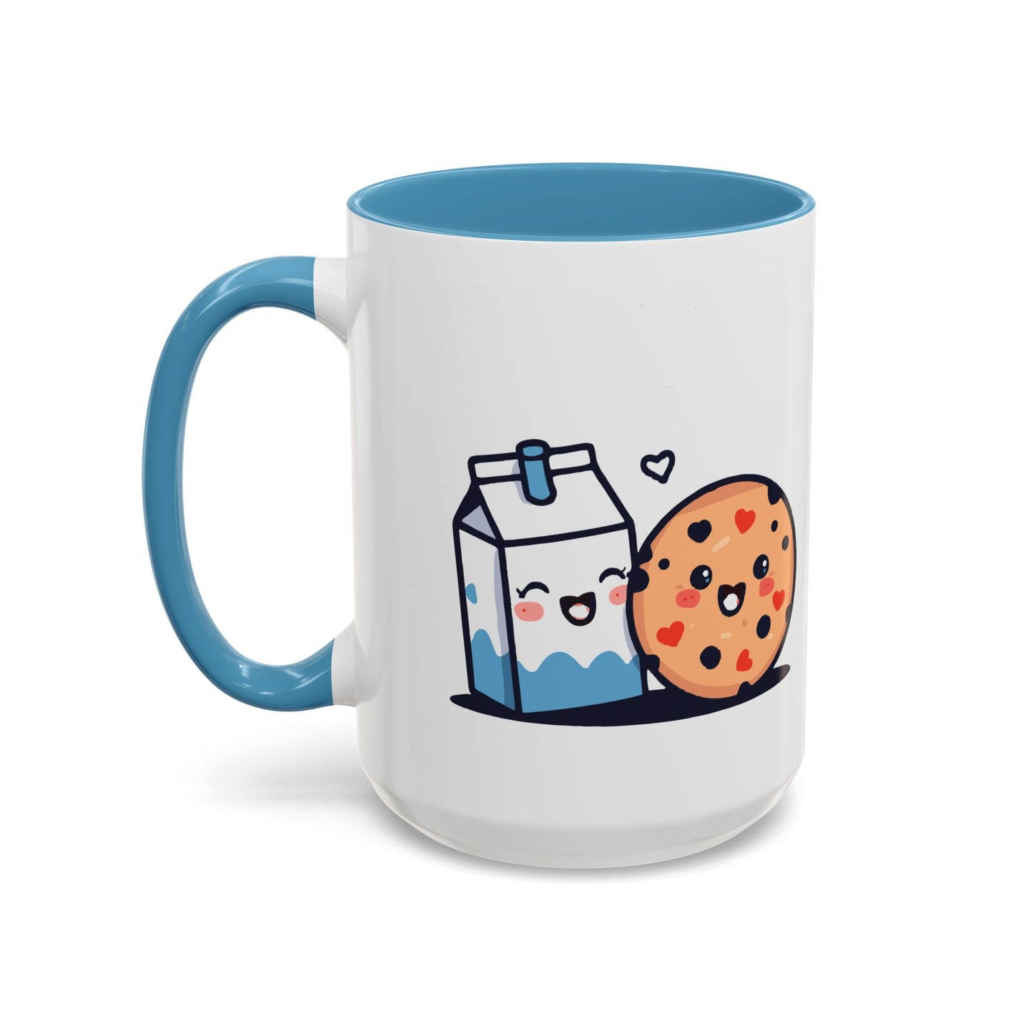 Cute Cookie & Milk Coffee Mug — Kawaii Breakfast Accent Mug