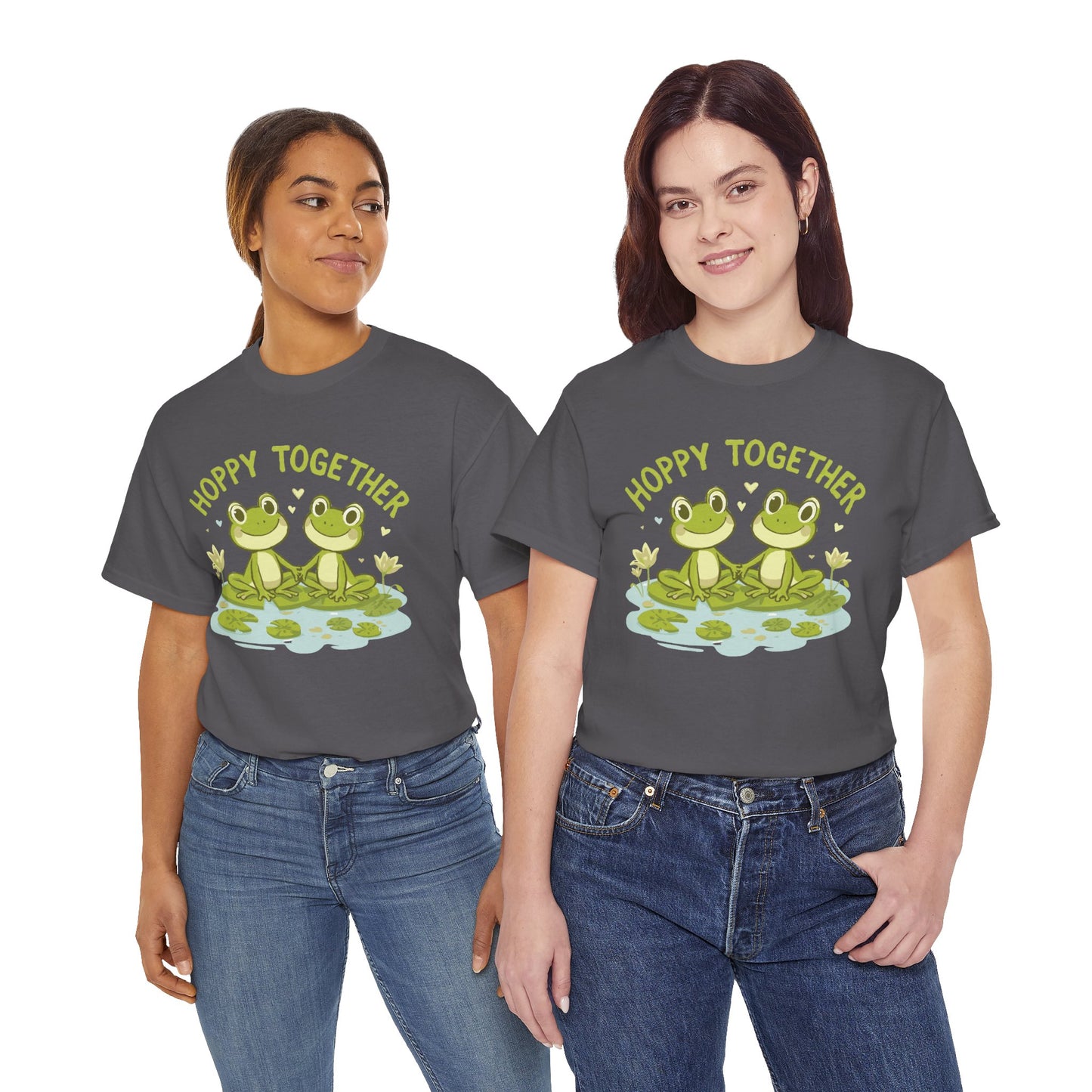 Frog 'Hoppy Together' Tee — Cute Couple/Best Friends Frog Shirt