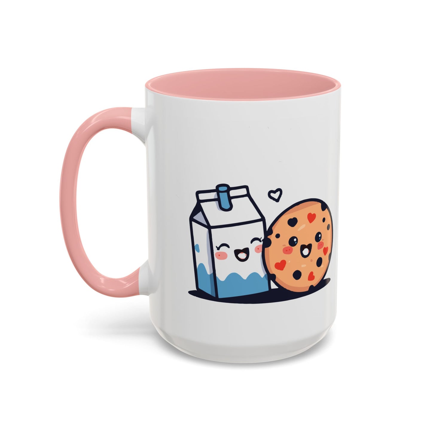 Cute Cookie & Milk Coffee Mug — Kawaii Breakfast Accent Mug