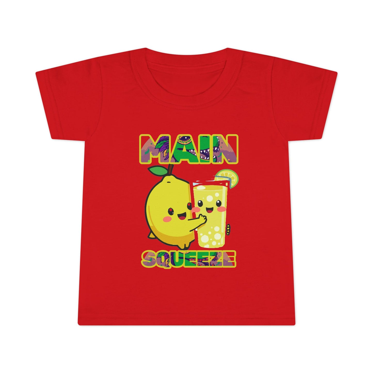 Main Squeeze Toddler T-Shirt — Cute Lemon & Glass Graphic