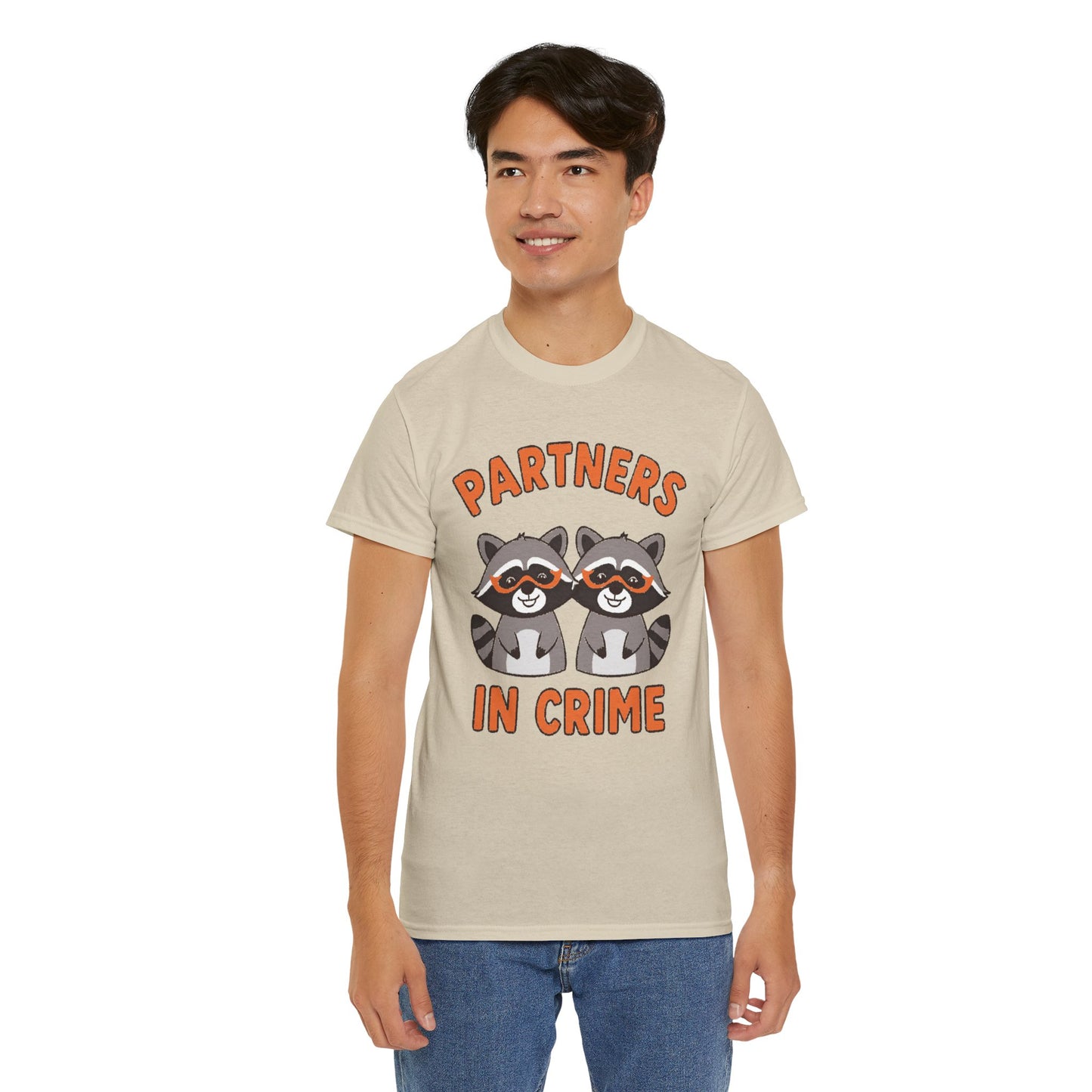 Partners in Crime Raccoon T-Shirt — Cute Matching Best Friends Tee