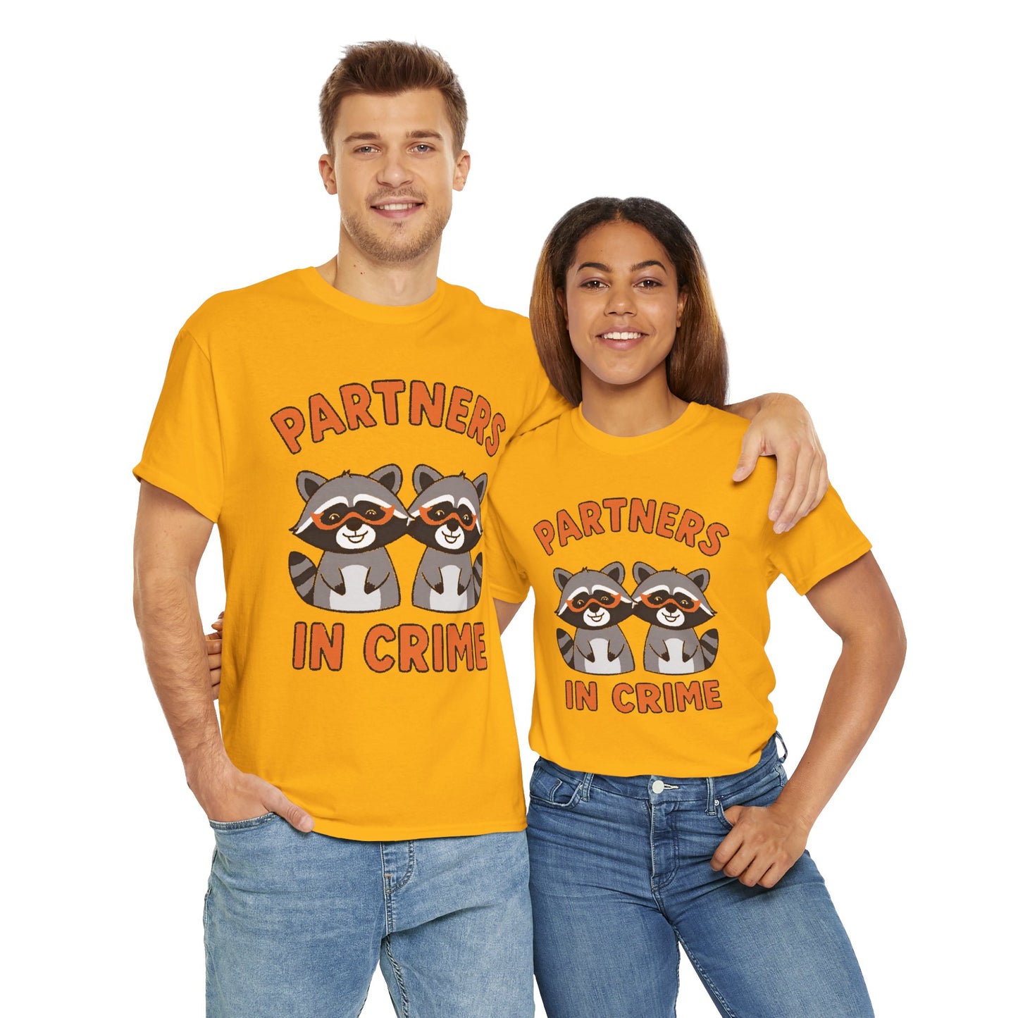 Partners in Crime Raccoon T-Shirt — Cute Matching Best Friends Tee