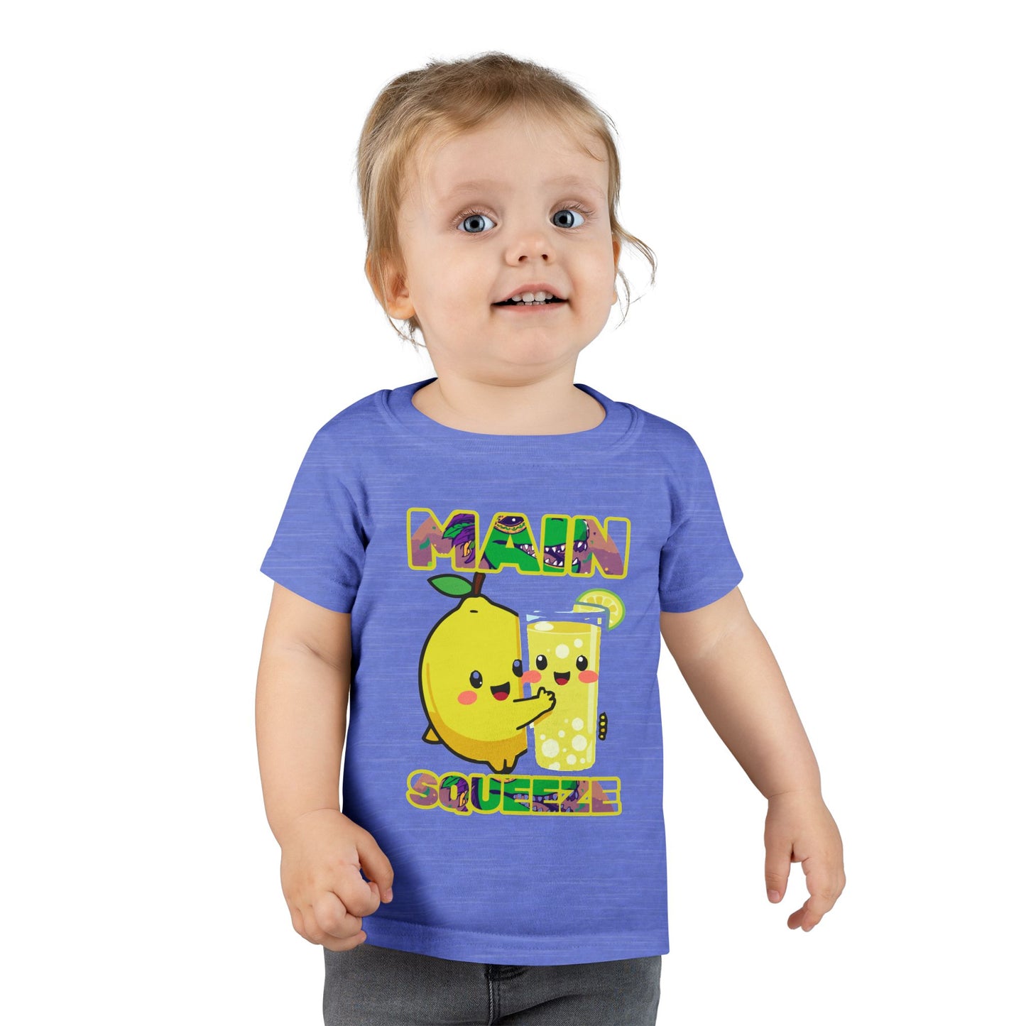 Main Squeeze Toddler T-Shirt — Cute Lemon & Glass Graphic
