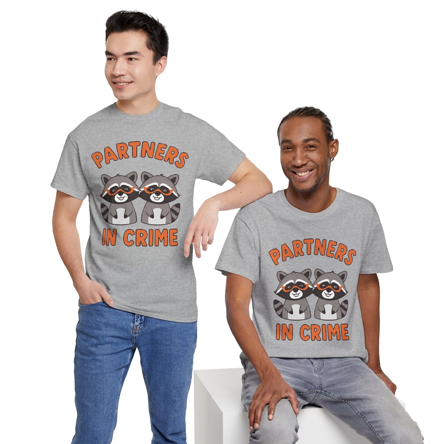 Partners in Crime Raccoon T-Shirt — Cute Matching Best Friends Tee