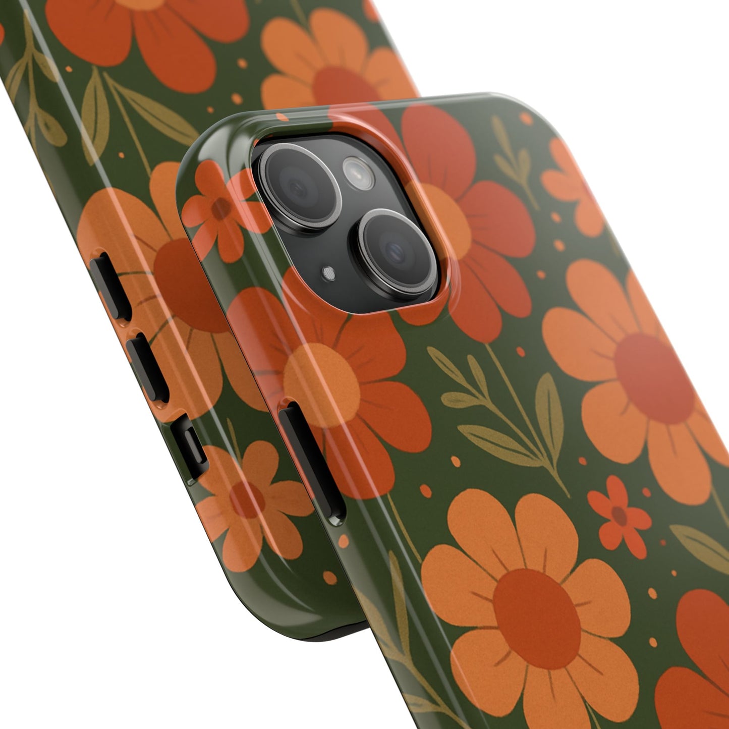 Floral Tough Phone Cases - Vibrant Flower Design, Durable Protection, Gift for Nature Lovers, Spring Decor, Everyday Fashion