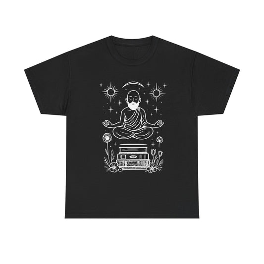 Meditative Buddha Unisex Tee, Spiritual Cotton Shirt, Yoga Apparel, Relaxation Gift, Mindfulness Clothing, Boho T-Shirt