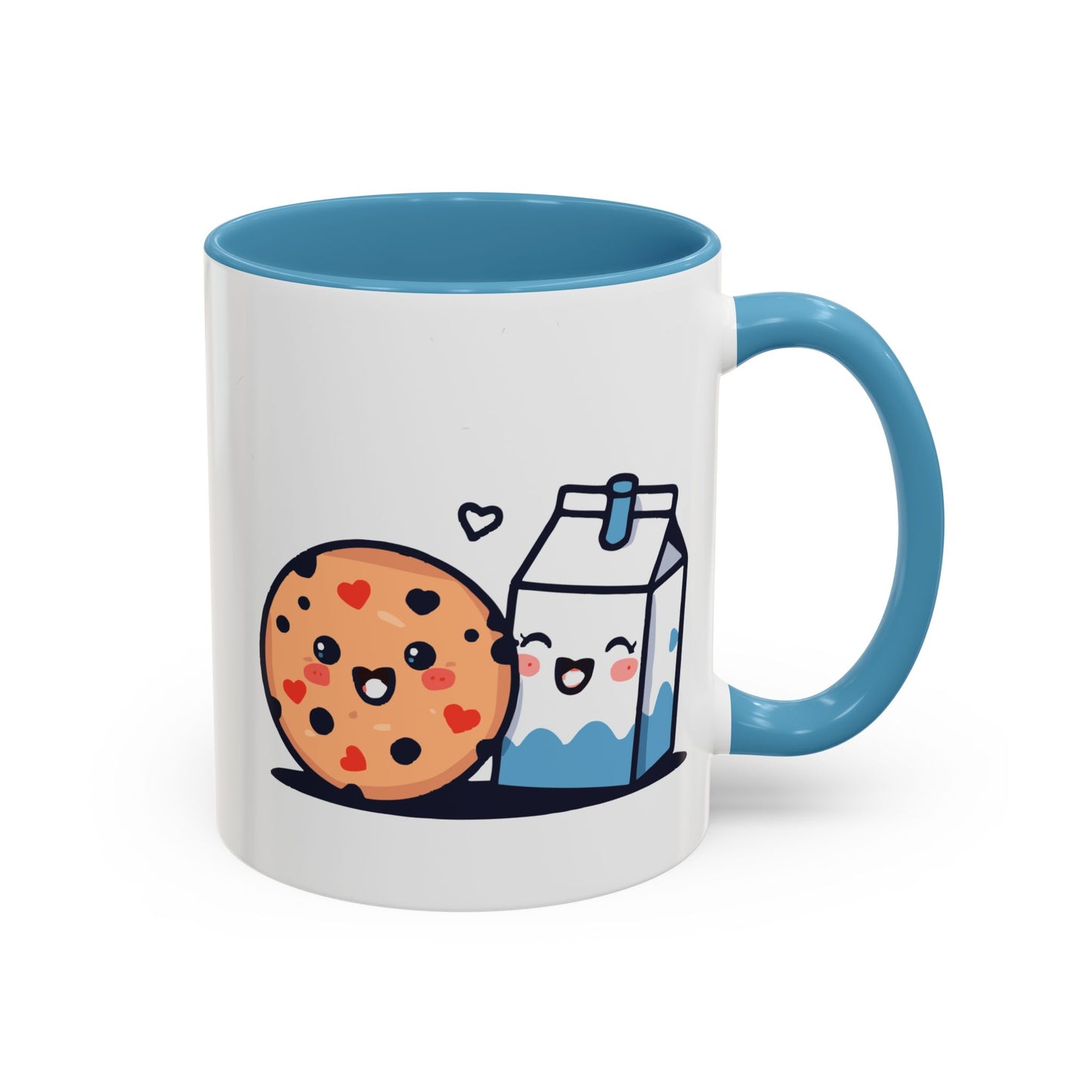 Cute Cookie & Milk Coffee Mug — Kawaii Breakfast Accent Mug