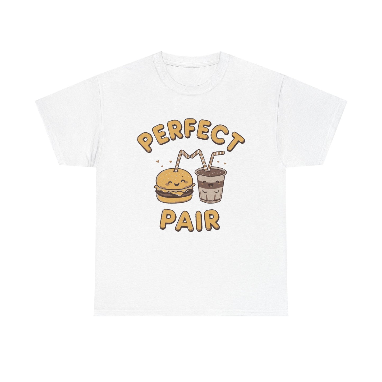 Perfect Pair Cheeseburger & Soda T-Shirt — Cute Matching Food Tee