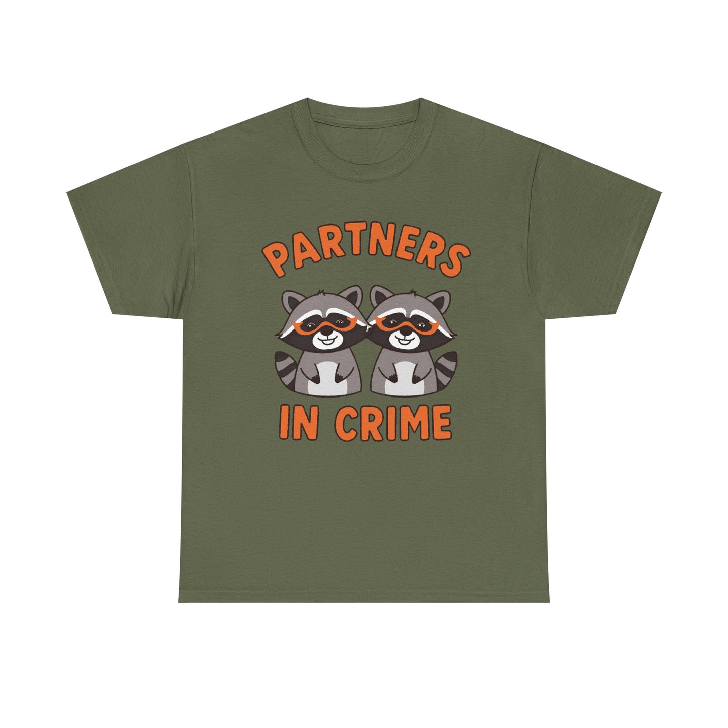 Partners in Crime Raccoon T-Shirt — Cute Matching Best Friends Tee